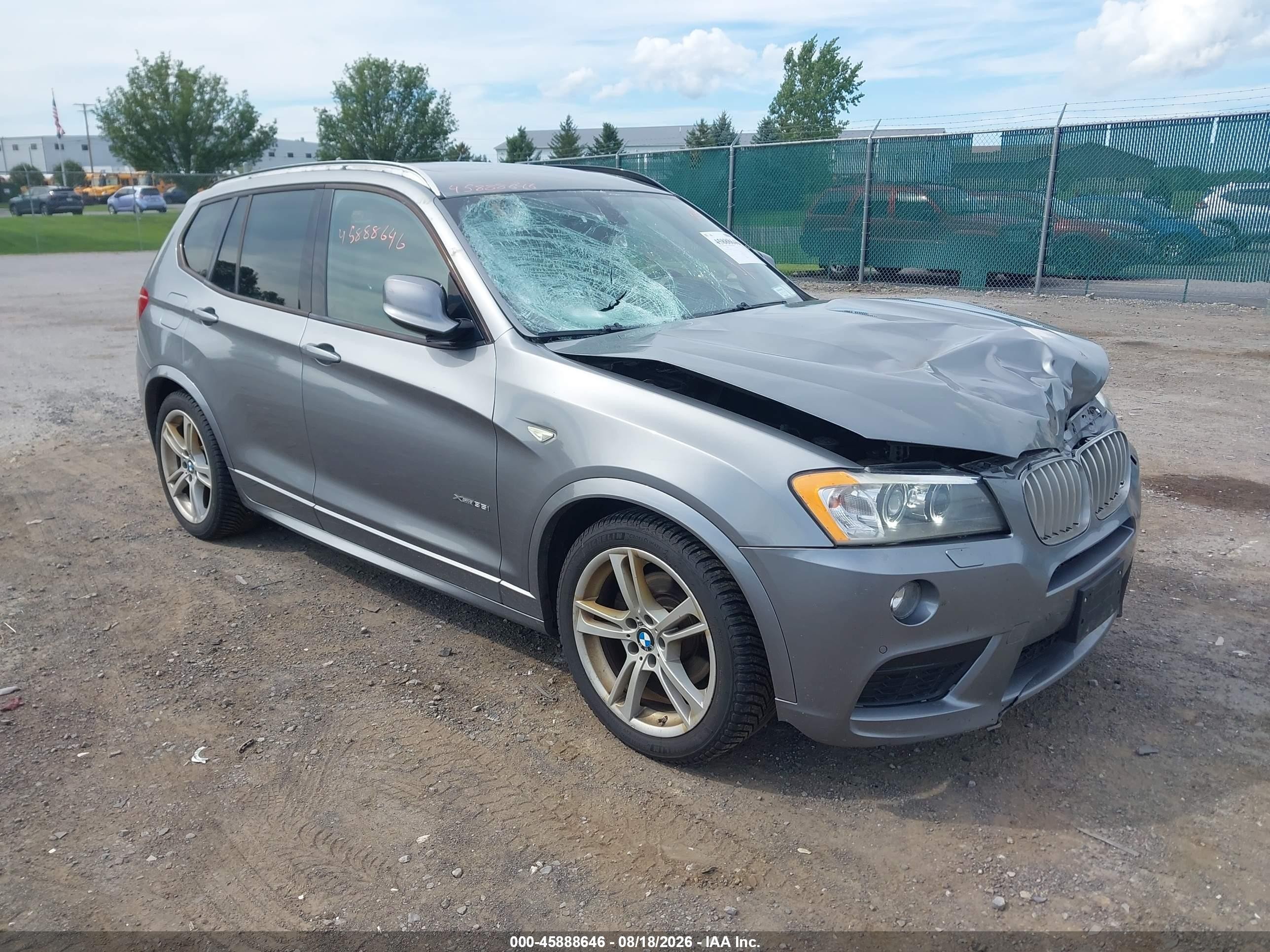 2014 Bmw X3 Xdrive35i Серый vin: 5UXWX7C57E0E80522