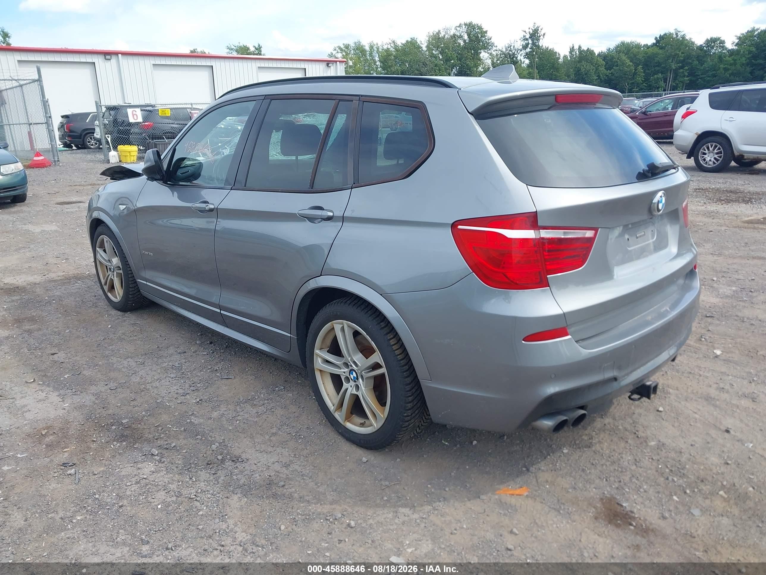 2014 Bmw X3 Xdrive35i Gray vin: 5UXWX7C57E0E80522