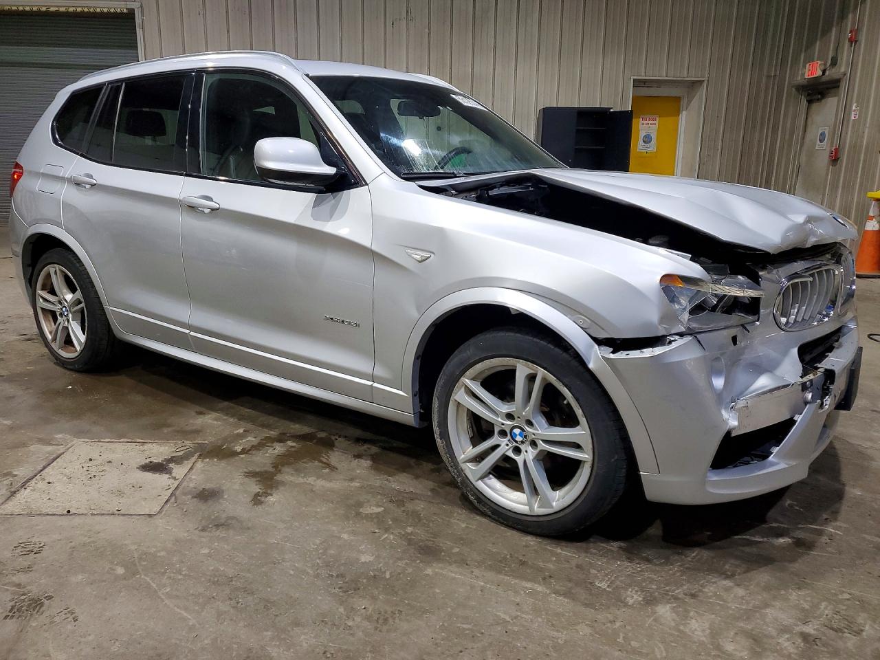 2014 Bmw X3 Xdrive35i Silver vin: 5UXWX7C57E0E80908
