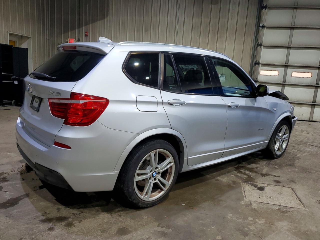 2014 Bmw X3 Xdrive35i Silver vin: 5UXWX7C57E0E80908