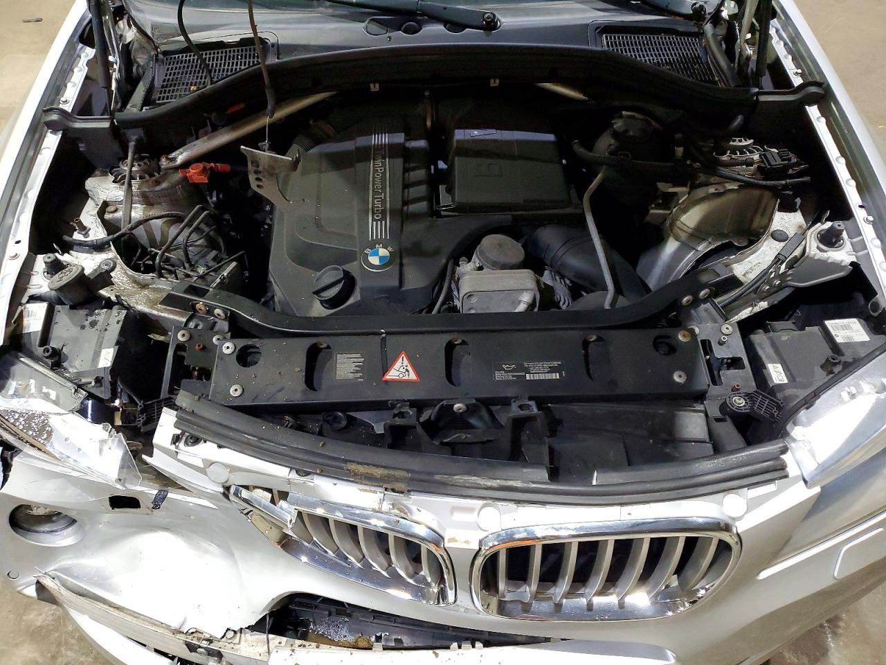2014 Bmw X3 Xdrive35i Silver vin: 5UXWX7C57E0E80908
