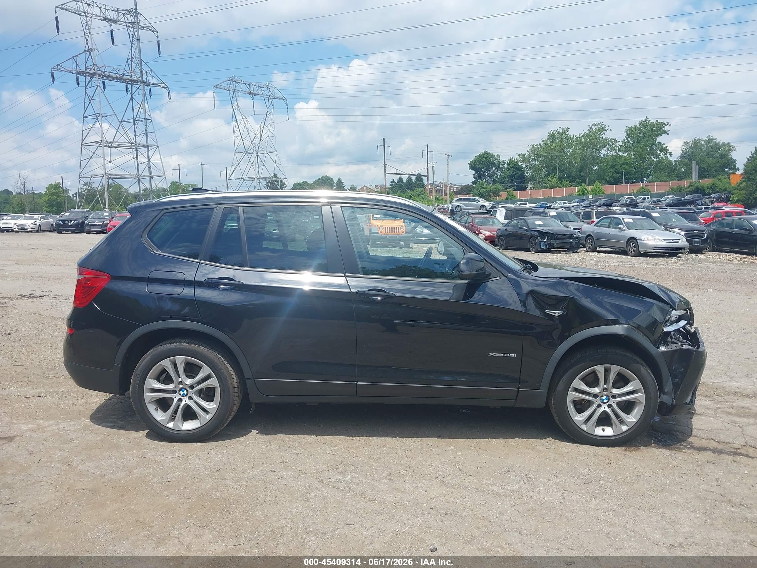 2015 Bmw X3 Xdrive35i Black vin: 5UXWX7C57F0K35587