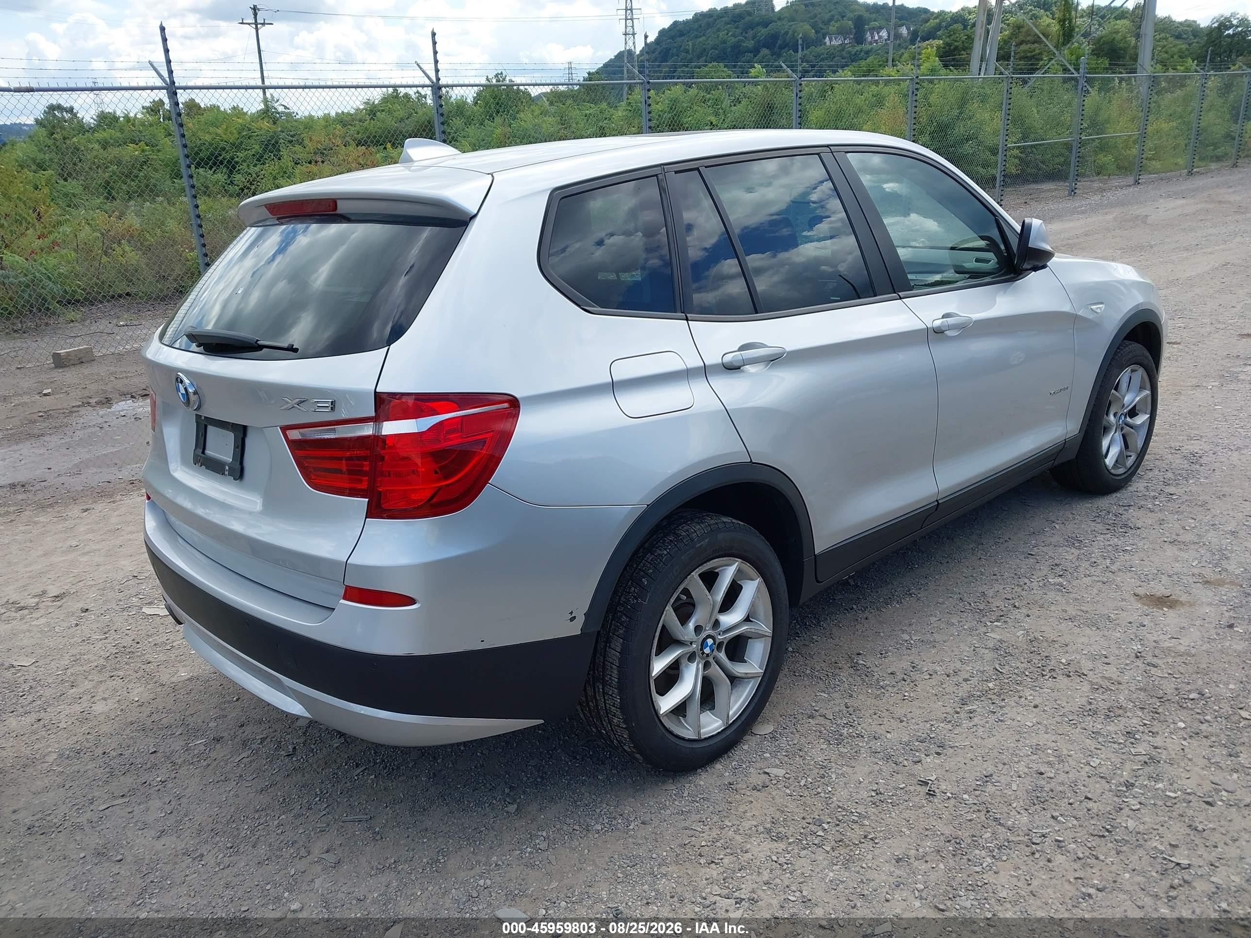 2011 Bmw X3 Xdrive35i Silver vin: 5UXWX7C58BL731359