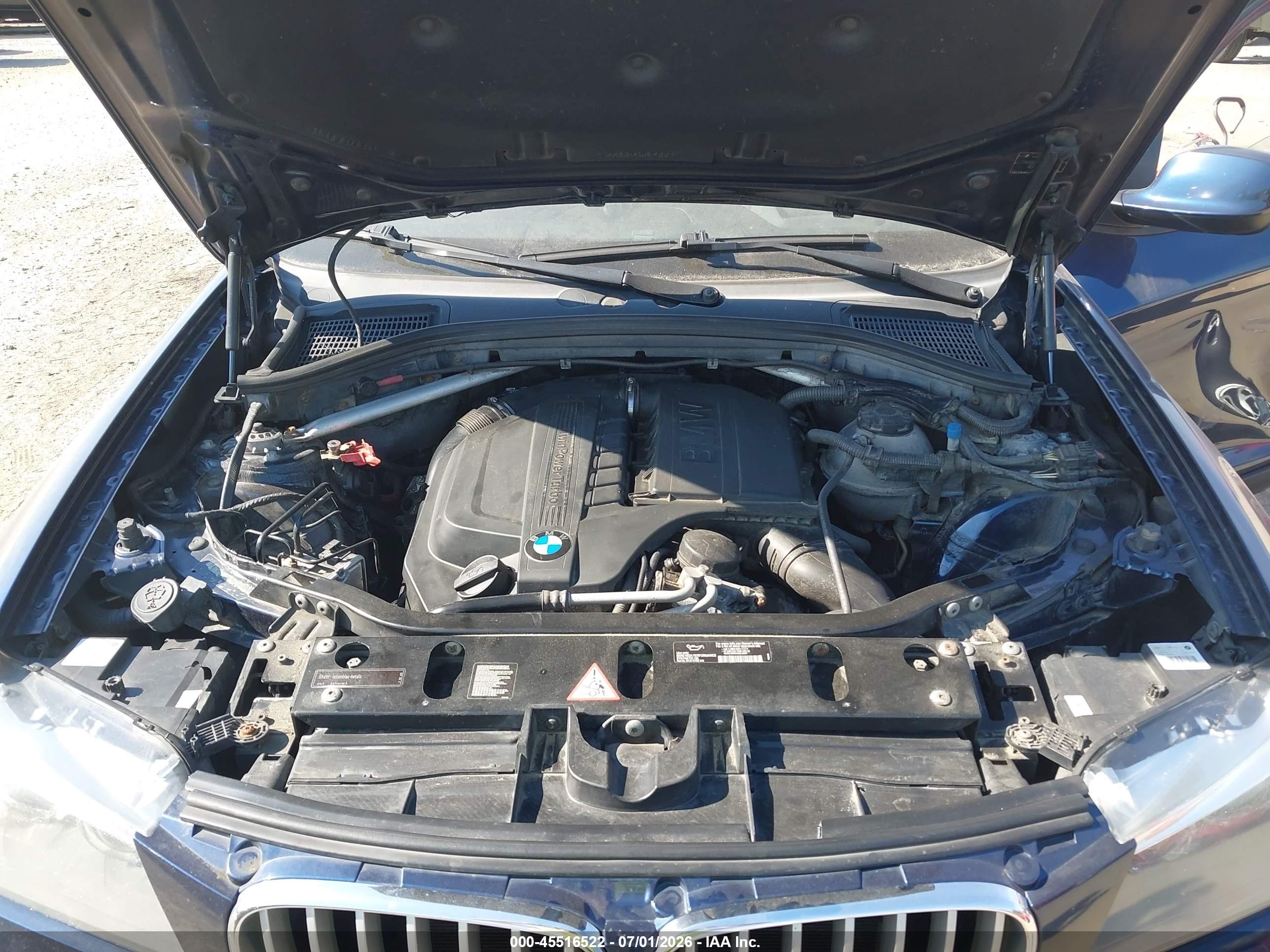 2011 Bmw X3 Xdrive35i Dark Blue vin: 5UXWX7C58BL731572