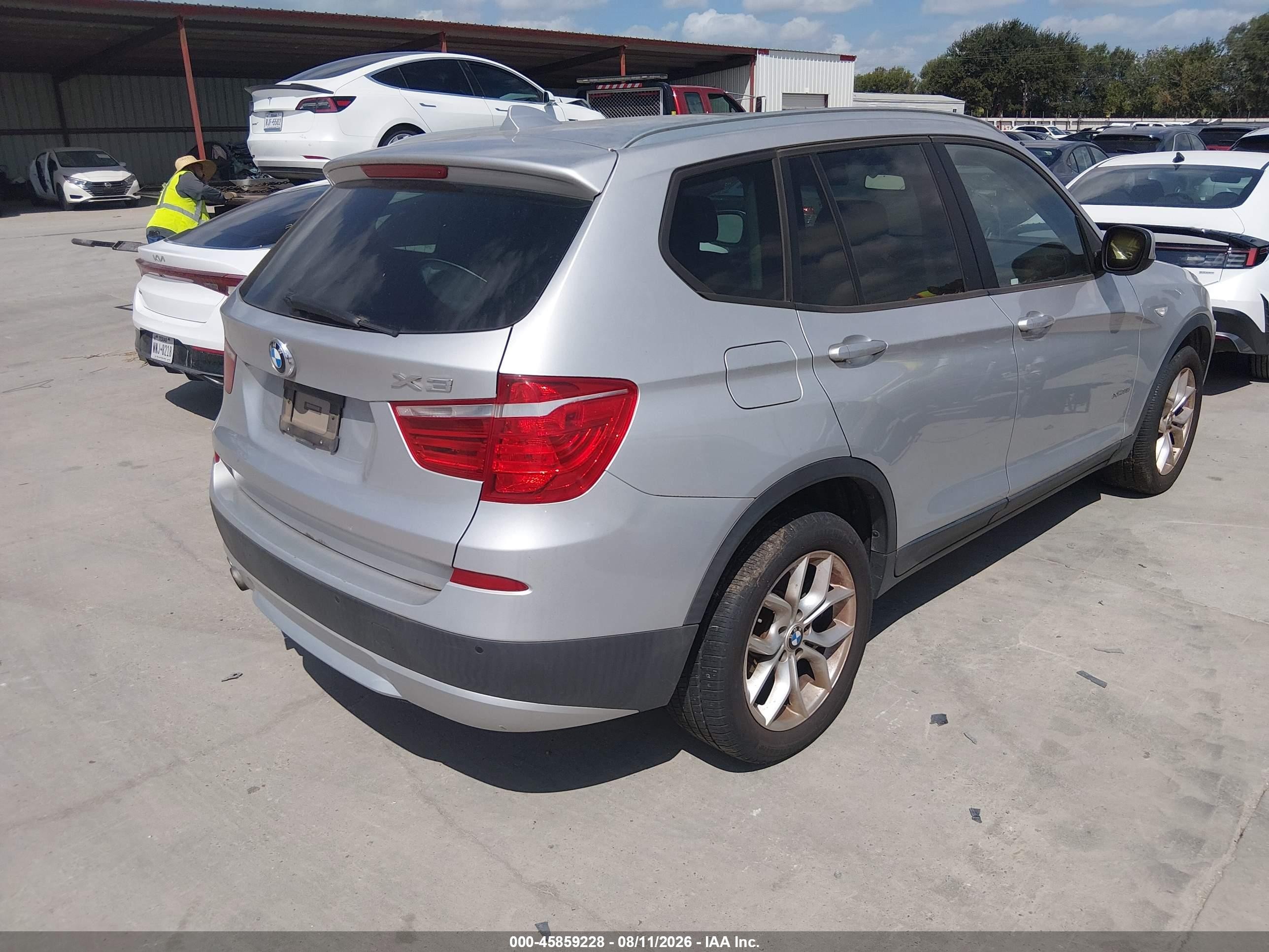 2011 Bmw X3 Xdrive35i Серебряный vin: 5UXWX7C58BLL15425