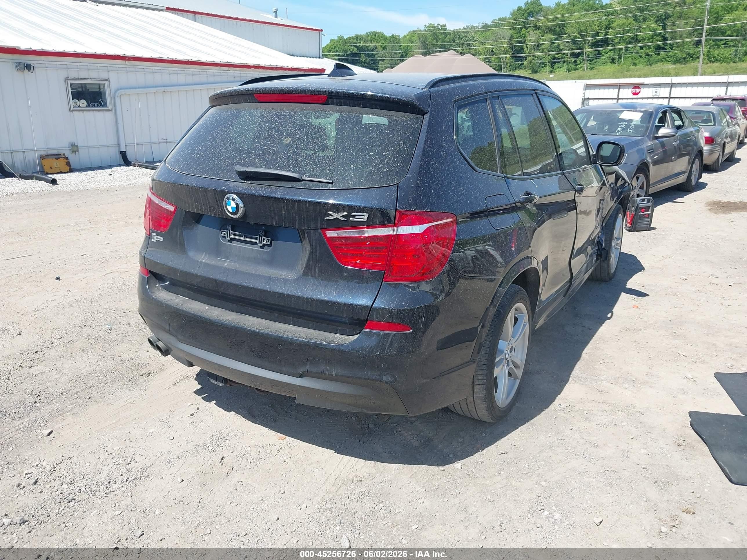 2013 Bmw X3 Xdrive35i Black vin: 5UXWX7C58DL982224