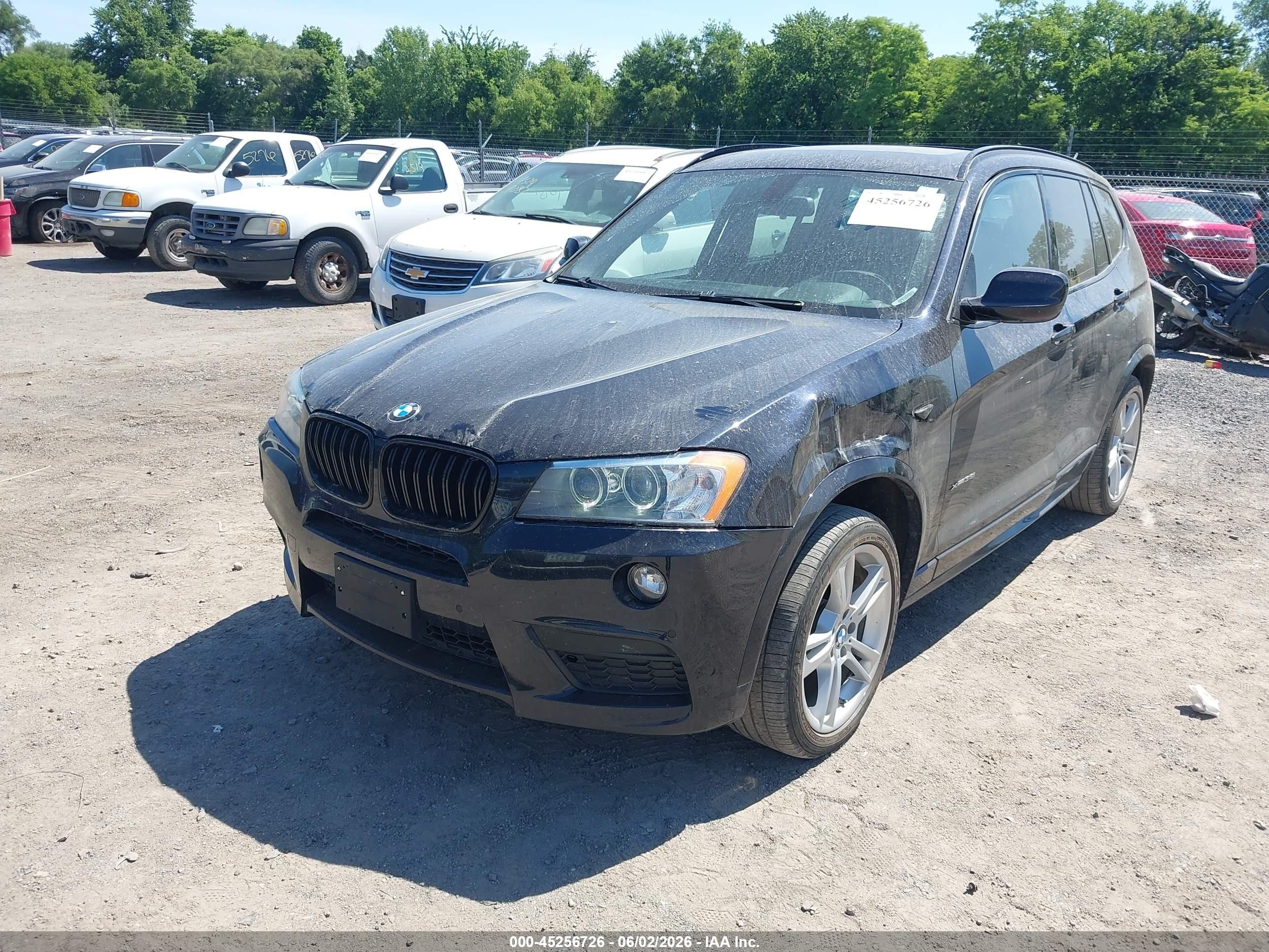 2013 Bmw X3 Xdrive35i Black vin: 5UXWX7C58DL982224