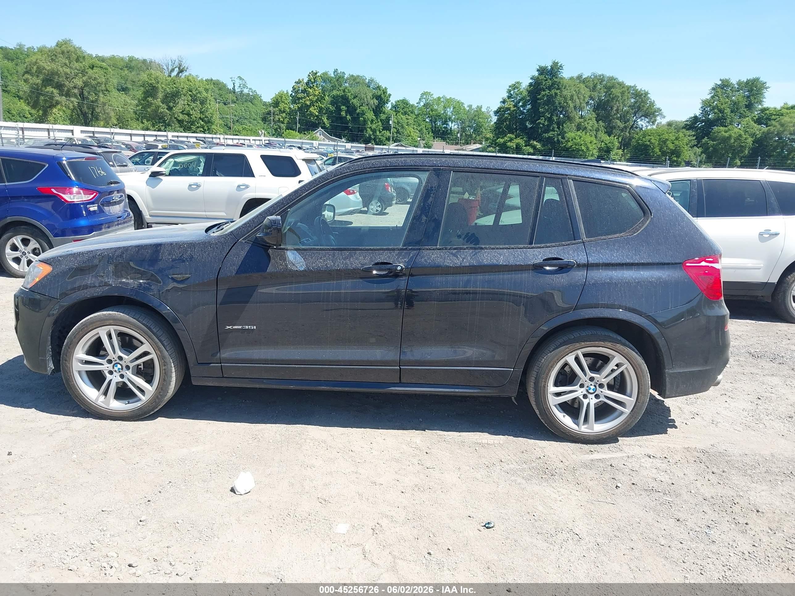 2013 Bmw X3 Xdrive35i Black vin: 5UXWX7C58DL982224