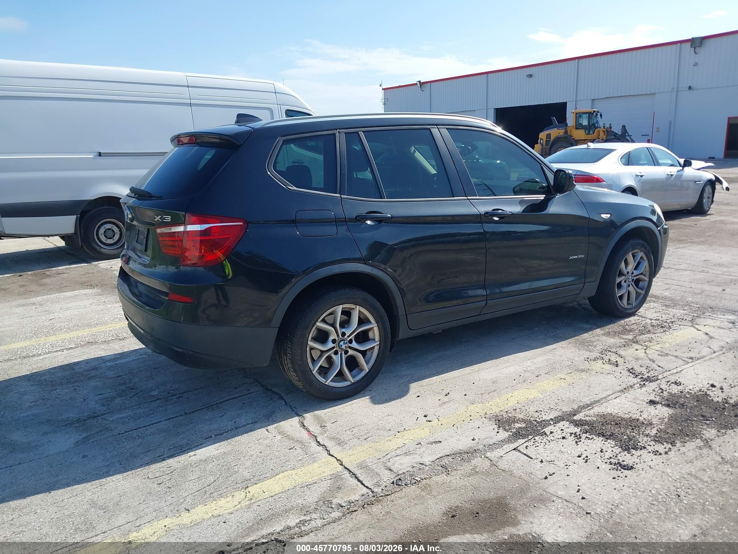 2014 Bmw X3 Xdrive35i Black vin: 5UXWX7C58E0E76950