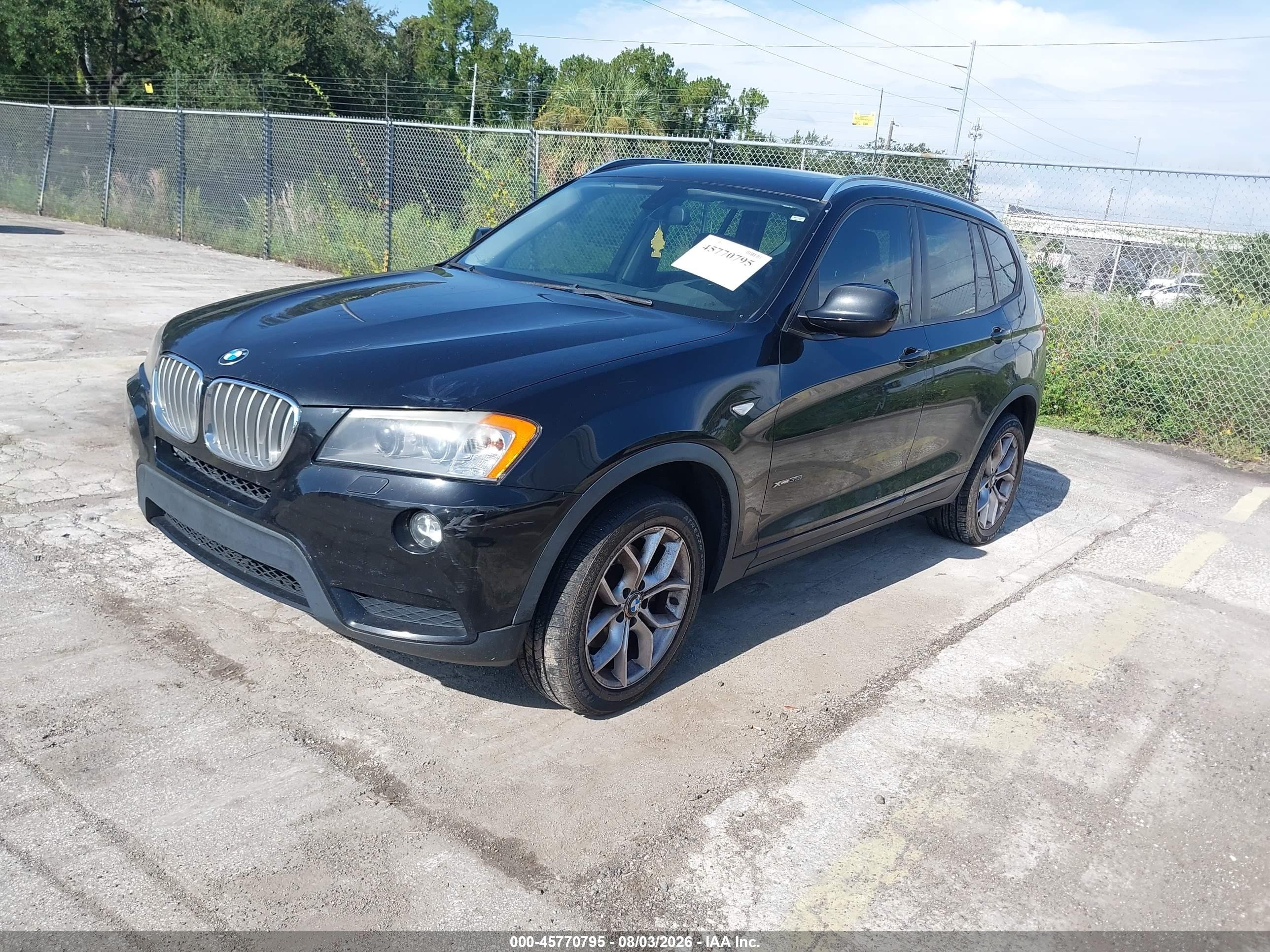 2014 Bmw X3 Xdrive35i Black vin: 5UXWX7C58E0E76950