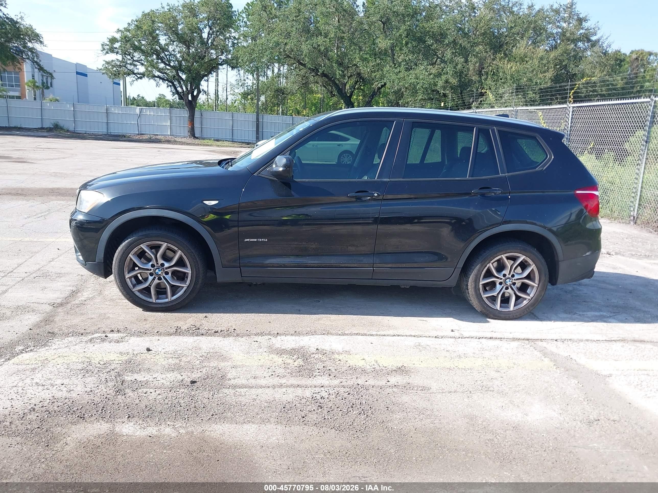 2014 Bmw X3 Xdrive35i Black vin: 5UXWX7C58E0E76950