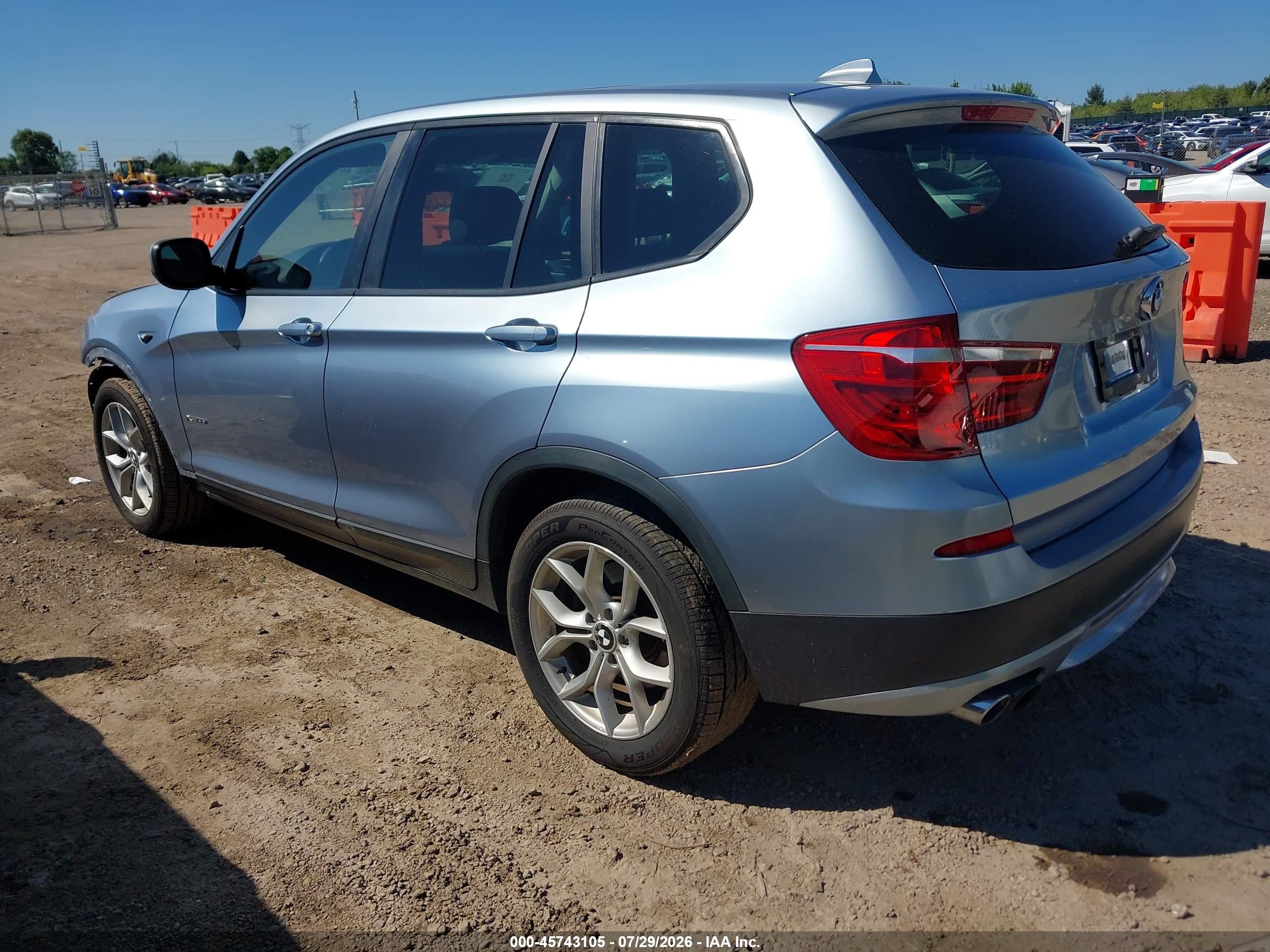 2014 Bmw X3 Xdrive35i Silver vin: 5UXWX7C58E0E80643