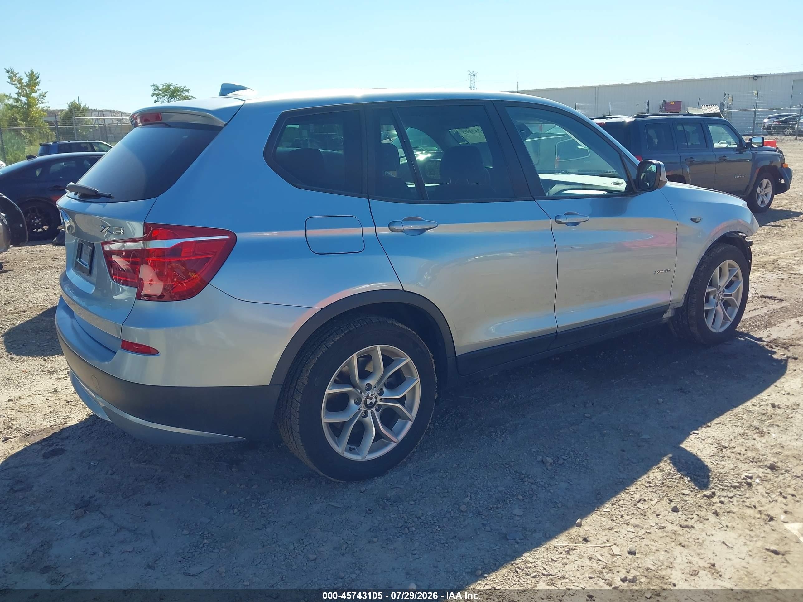 2014 Bmw X3 Xdrive35i Silver vin: 5UXWX7C58E0E80643