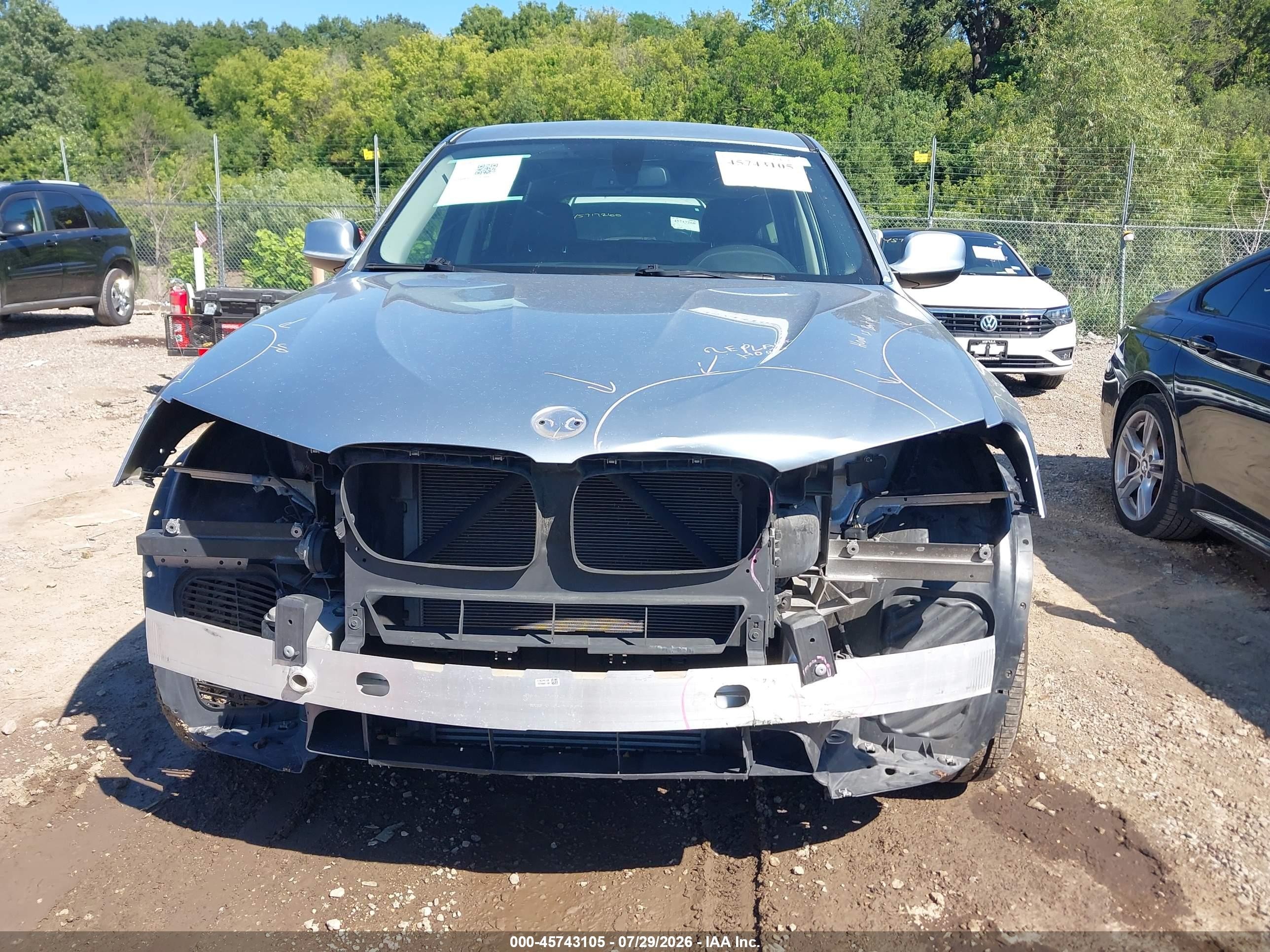 2014 Bmw X3 Xdrive35i Silver vin: 5UXWX7C58E0E80643
