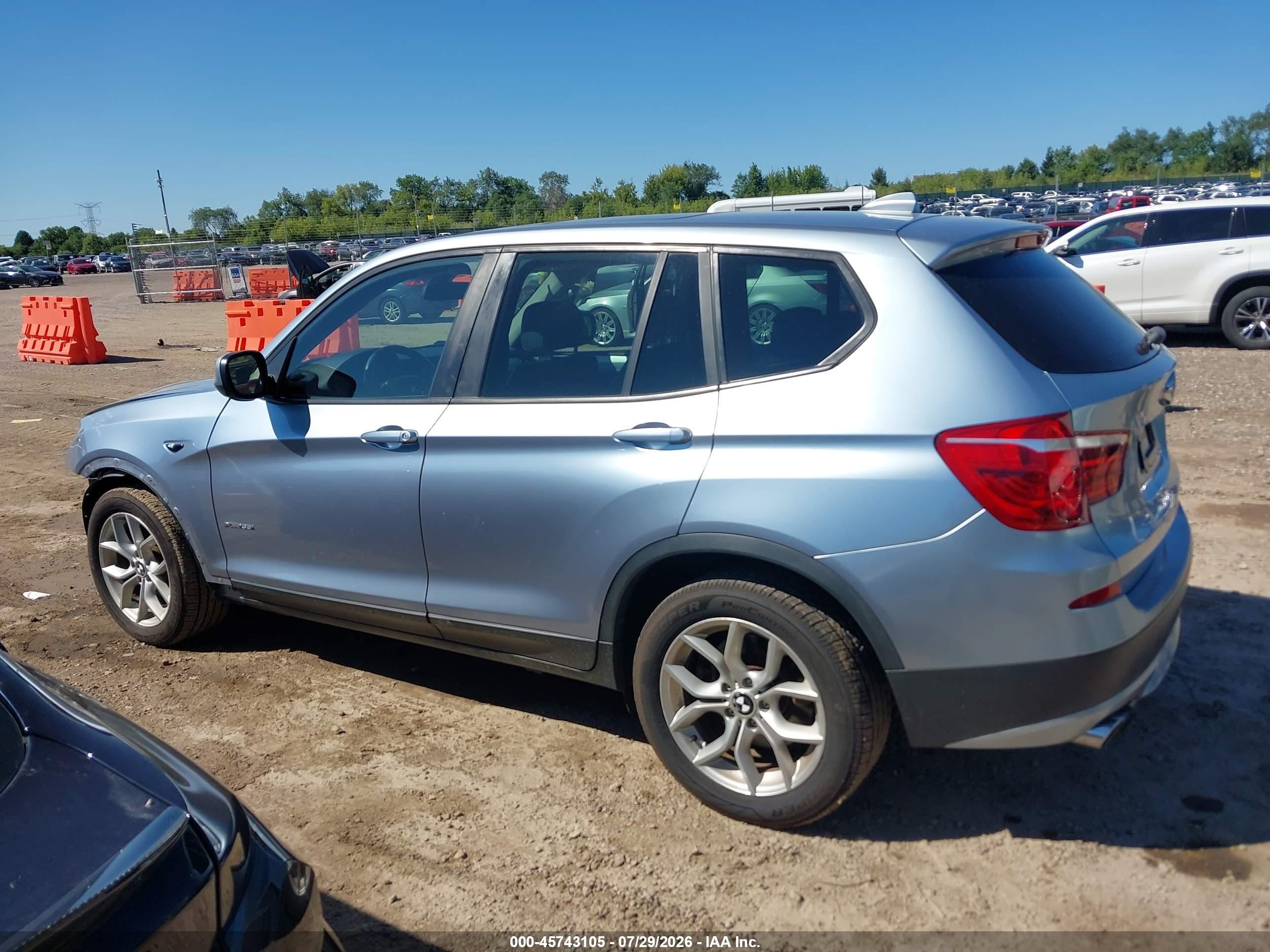 2014 Bmw X3 Xdrive35i Silver vin: 5UXWX7C58E0E80643