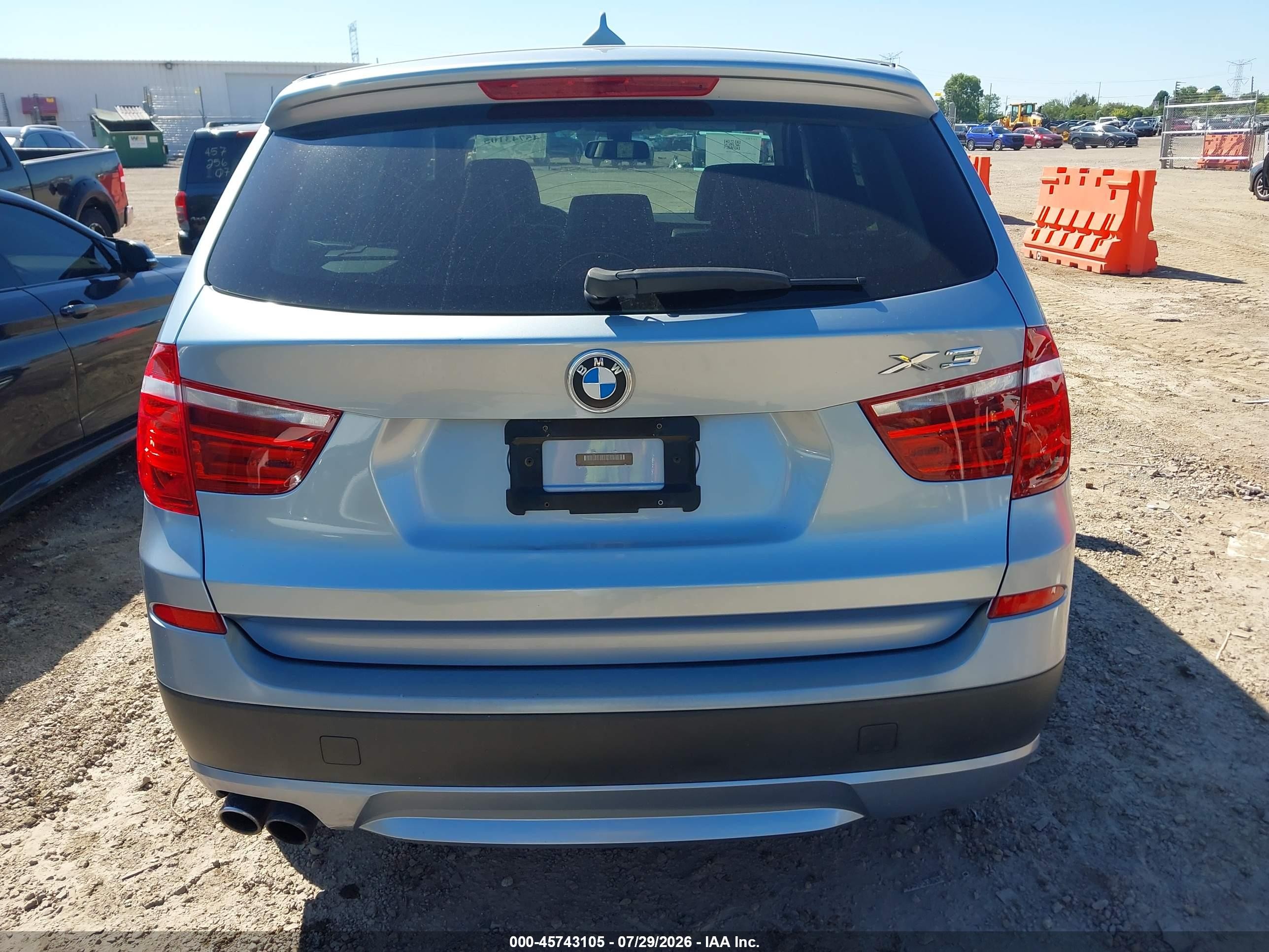 2014 Bmw X3 Xdrive35i Silver vin: 5UXWX7C58E0E80643