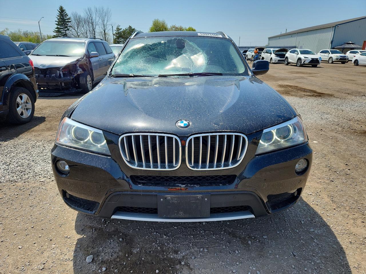 2014 Bmw X3 Xdrive35i Black vin: 5UXWX7C58EL984542