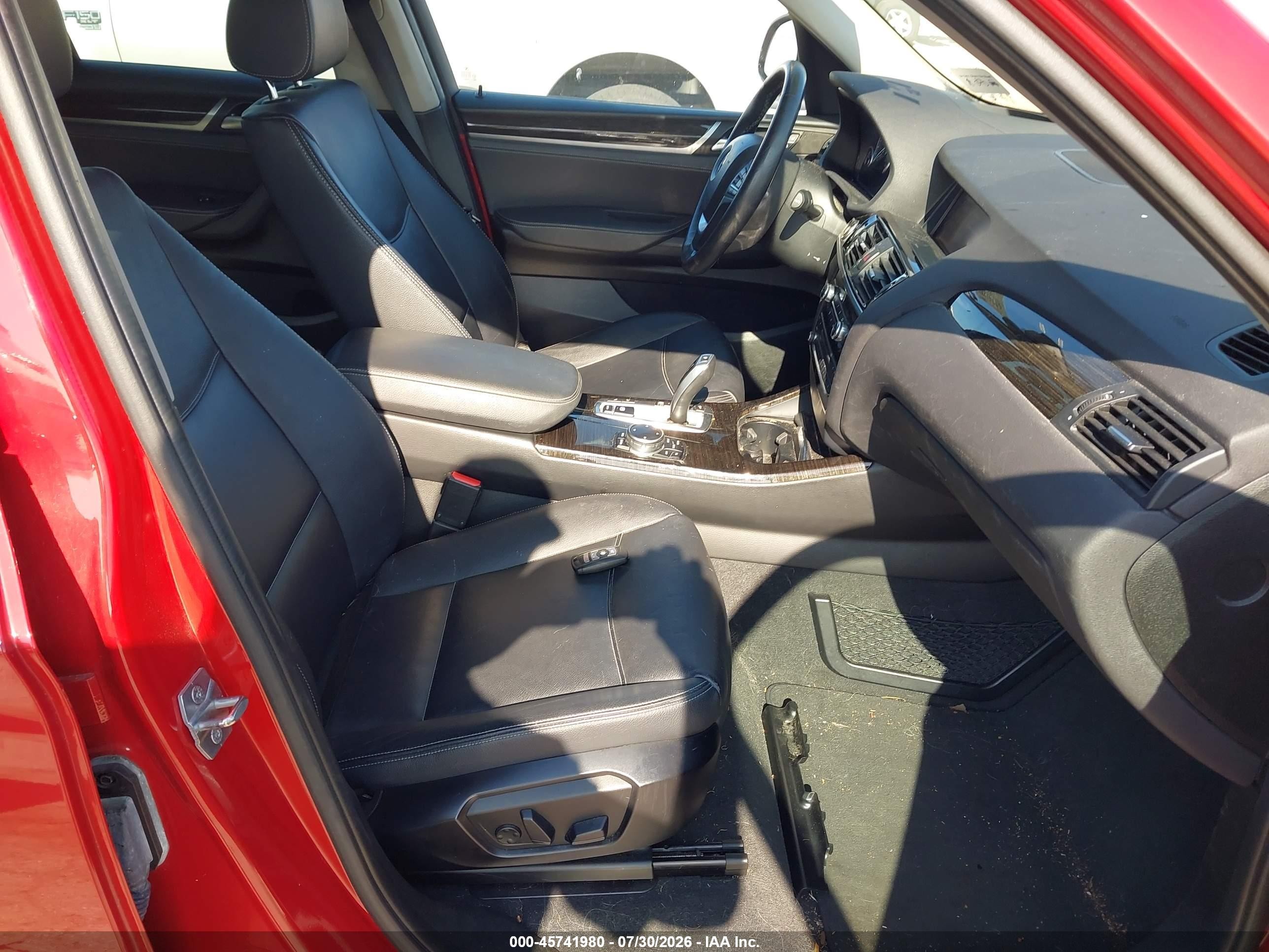 2015 Bmw X3 Xdrive35i Red vin: 5UXWX7C58F0K31435