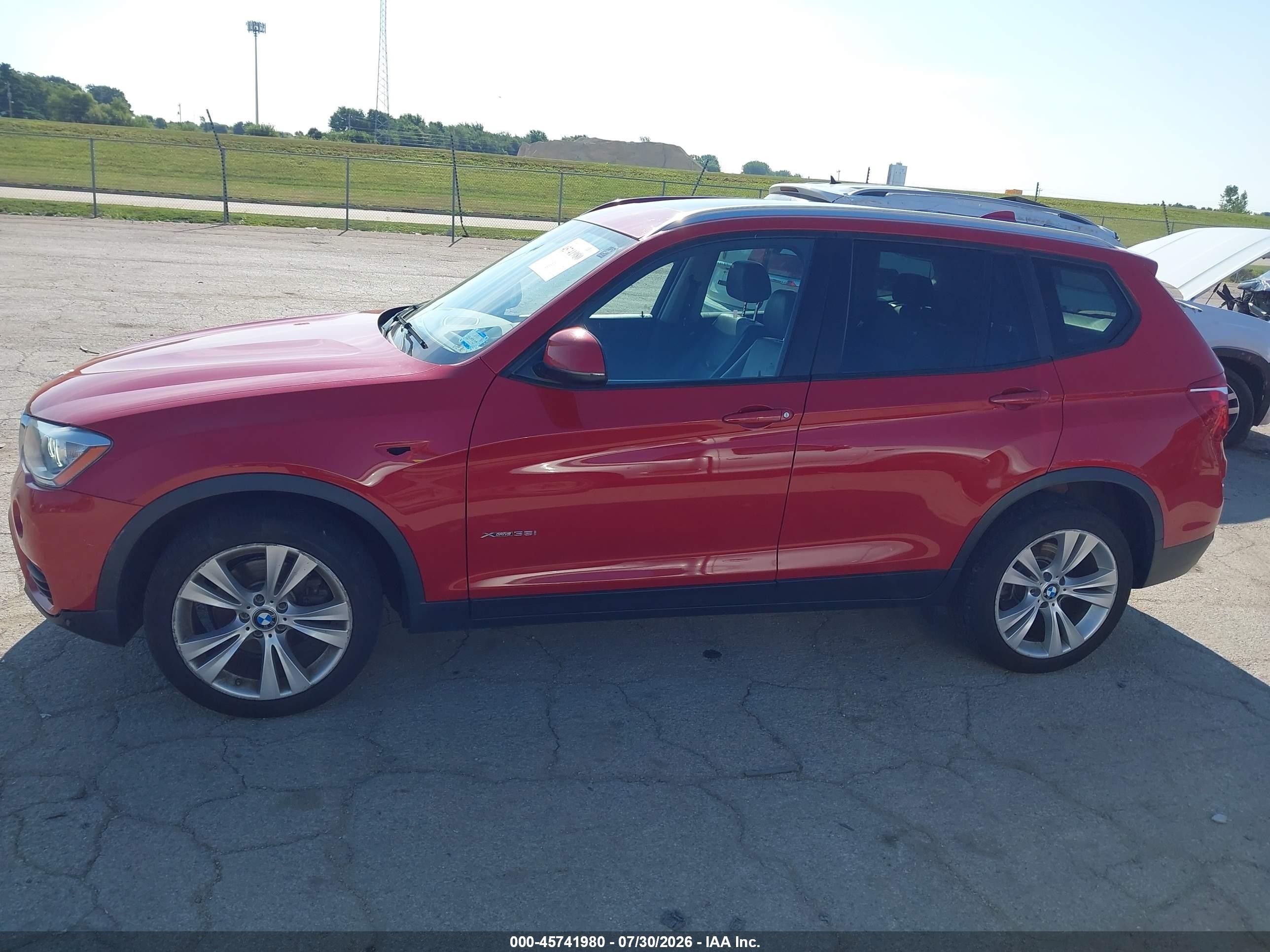 2015 Bmw X3 Xdrive35i Red vin: 5UXWX7C58F0K31435