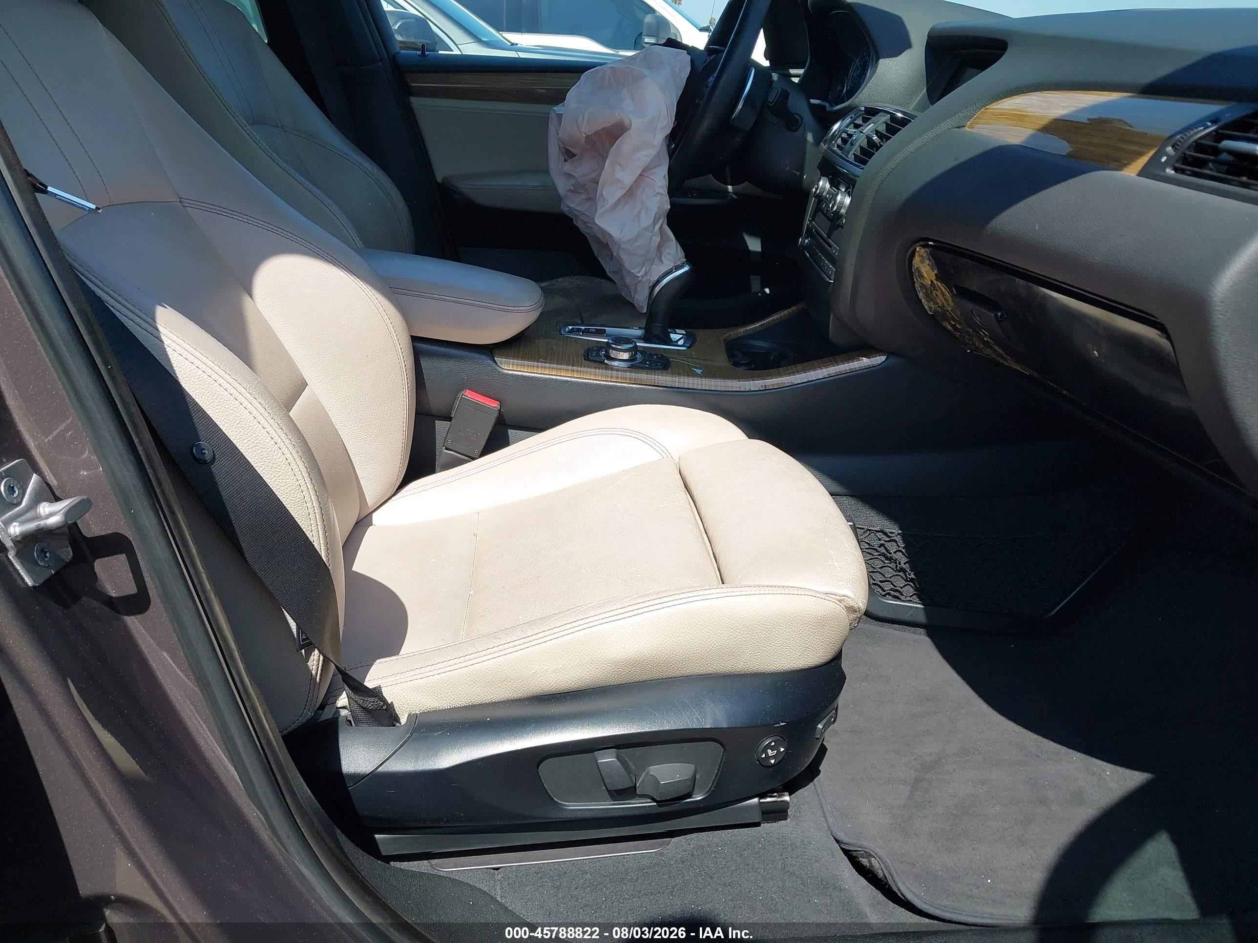 2012 Bmw X3 Xdrive35i Beige vin: 5UXWX7C59CL736734