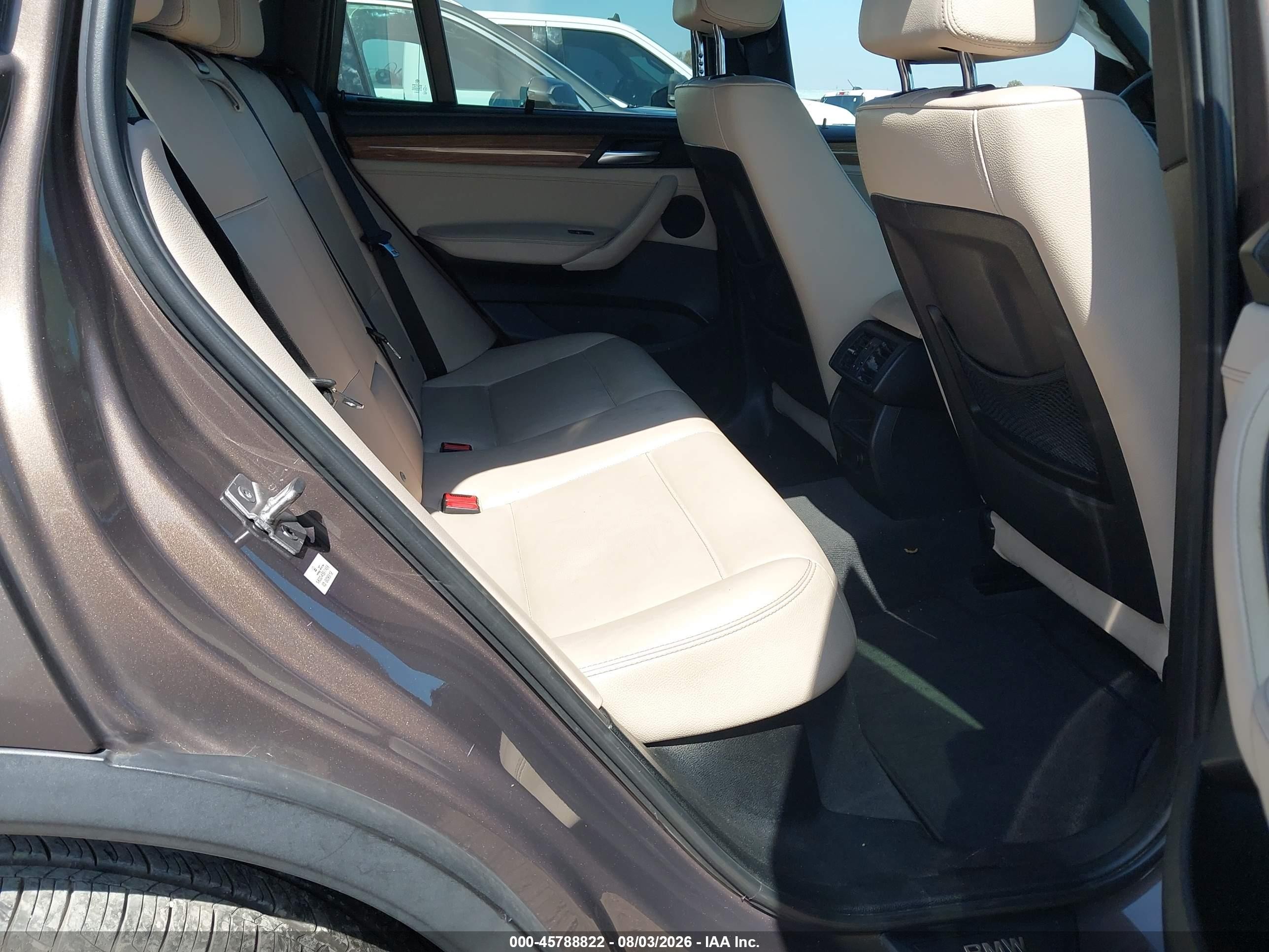 2012 Bmw X3 Xdrive35i Beige vin: 5UXWX7C59CL736734