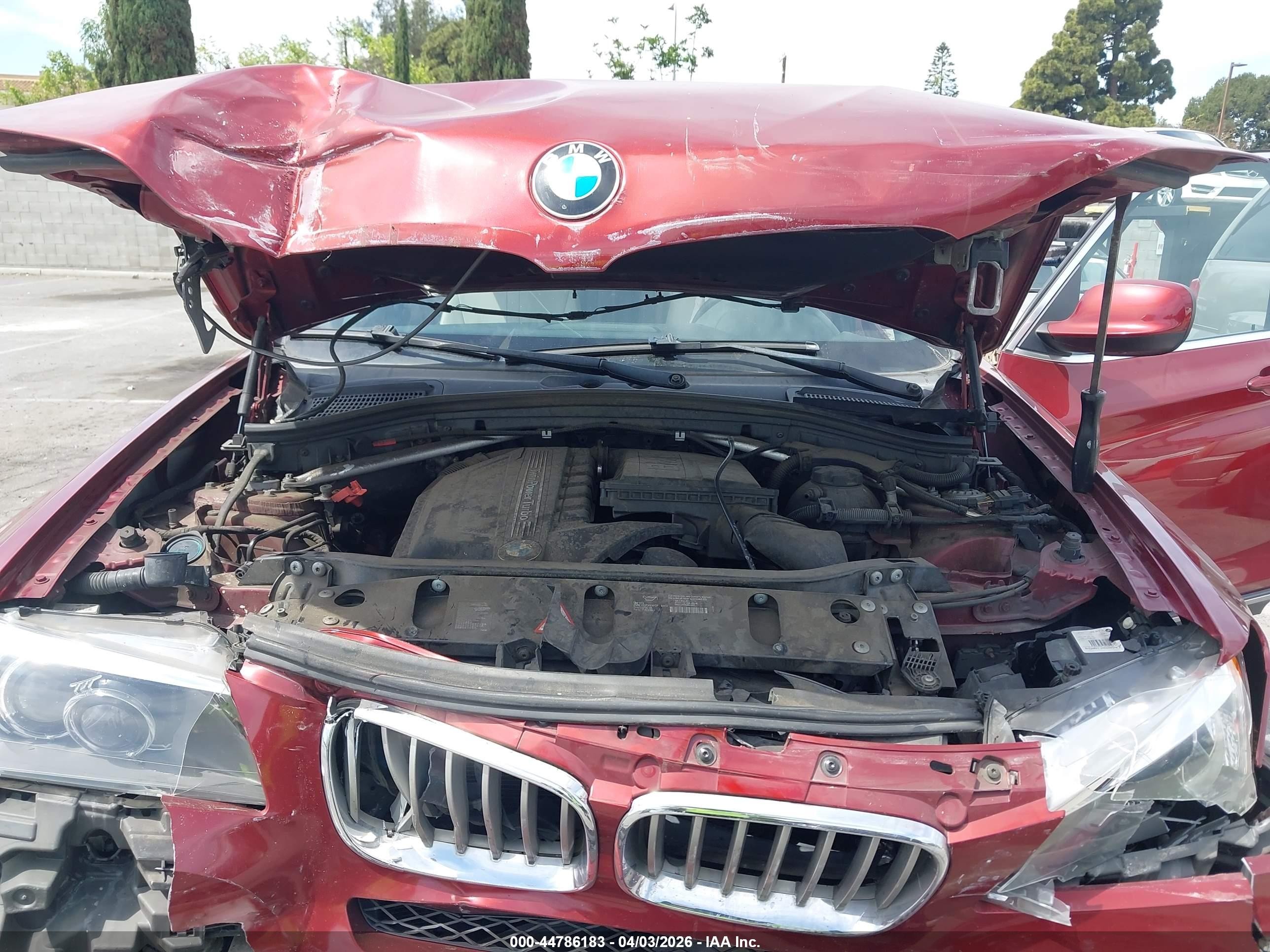 2012 Bmw X3 Xdrive35i Burgundy vin: 5UXWX7C59CL737396