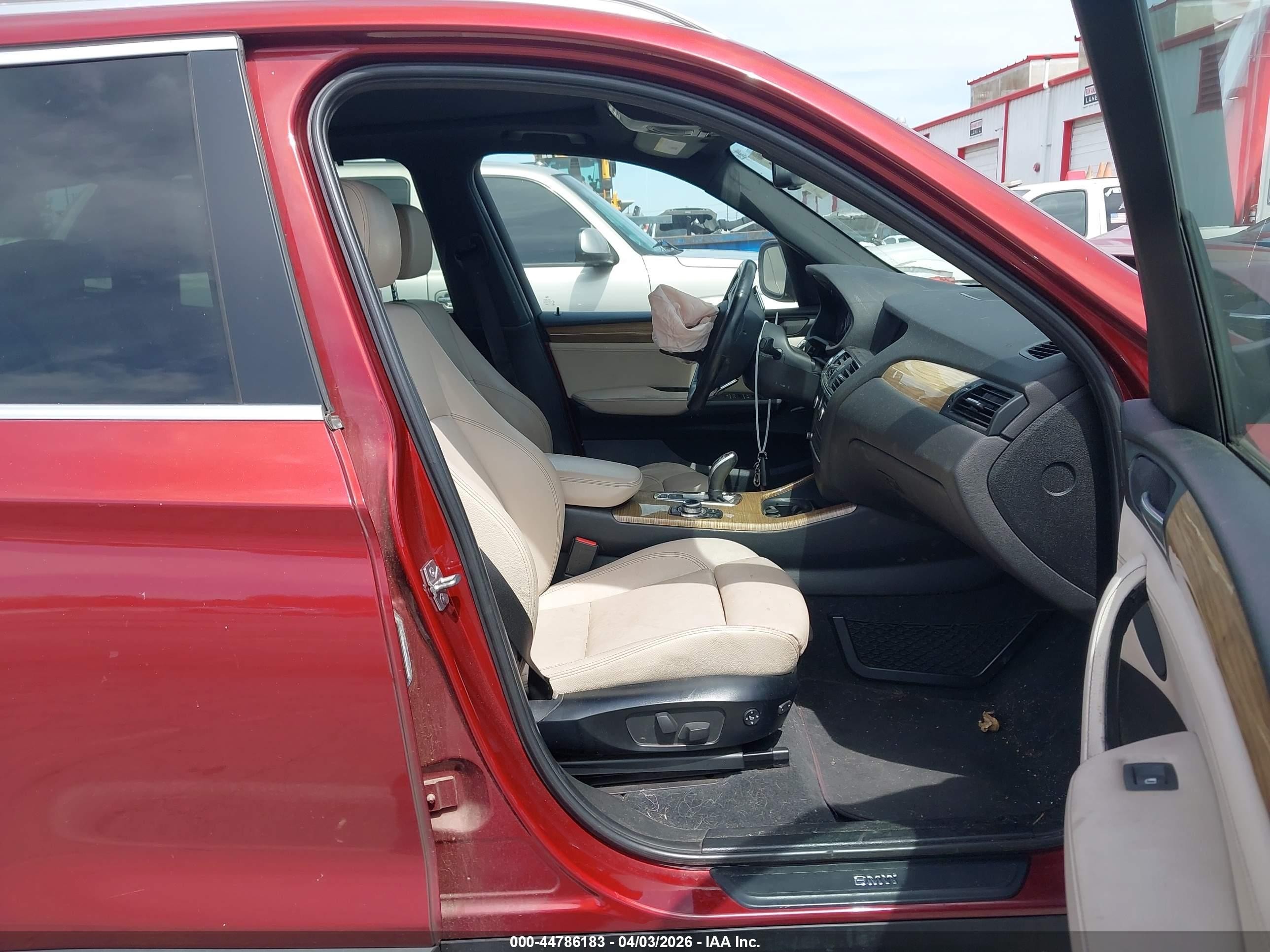 2012 Bmw X3 Xdrive35i Burgundy vin: 5UXWX7C59CL737396
