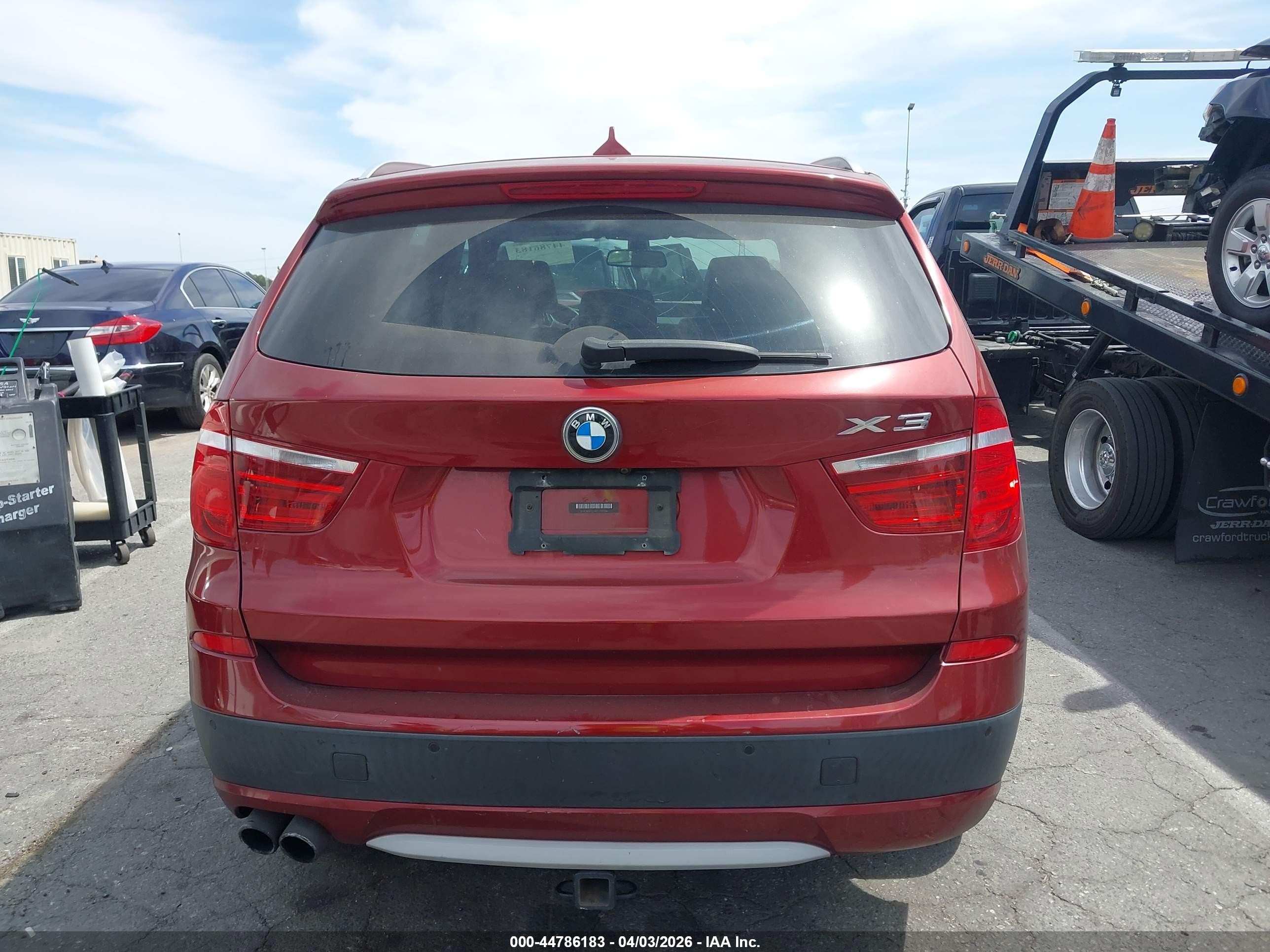 2012 Bmw X3 Xdrive35i Burgundy vin: 5UXWX7C59CL737396
