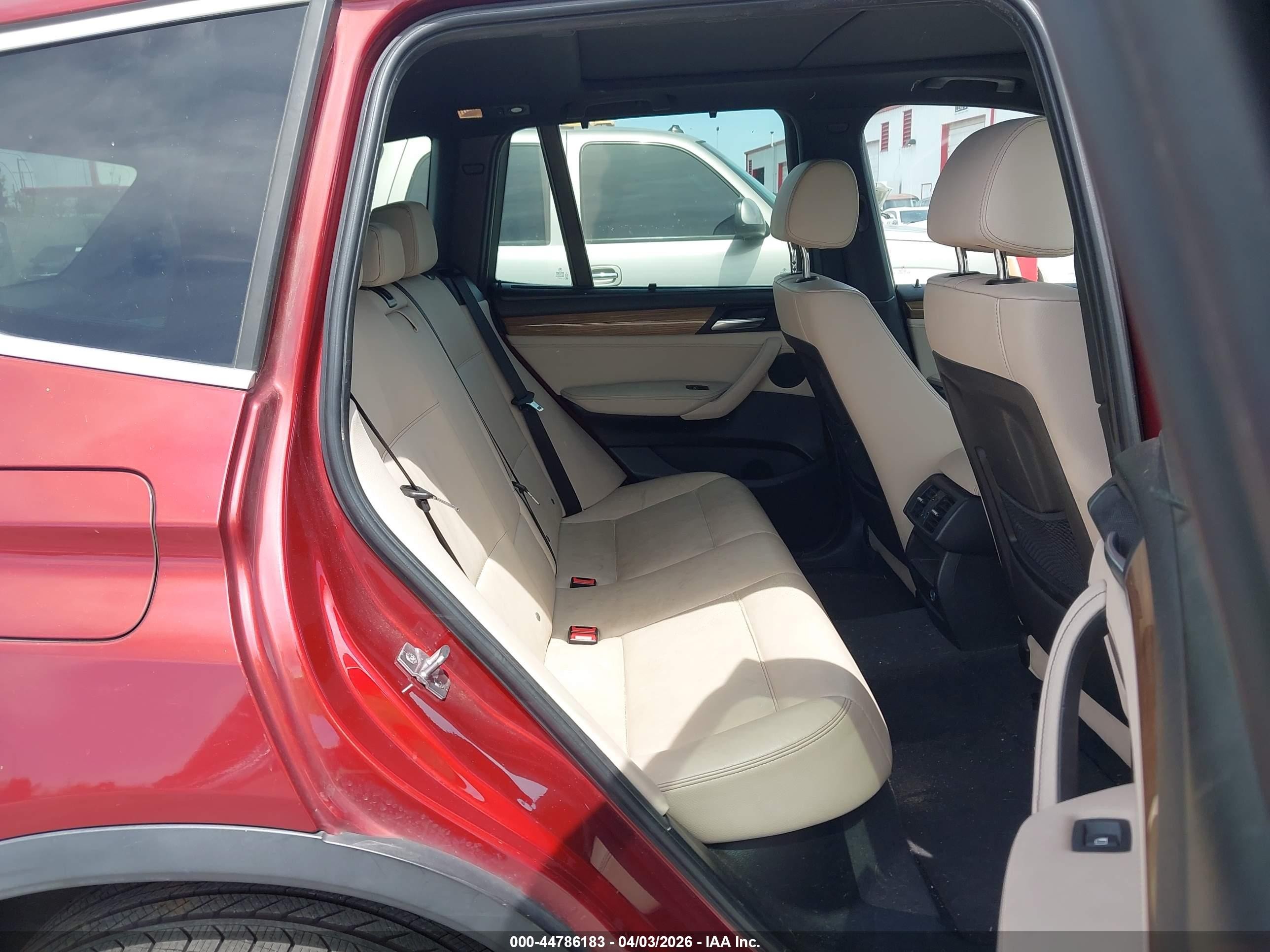 2012 Bmw X3 Xdrive35i Burgundy vin: 5UXWX7C59CL737396