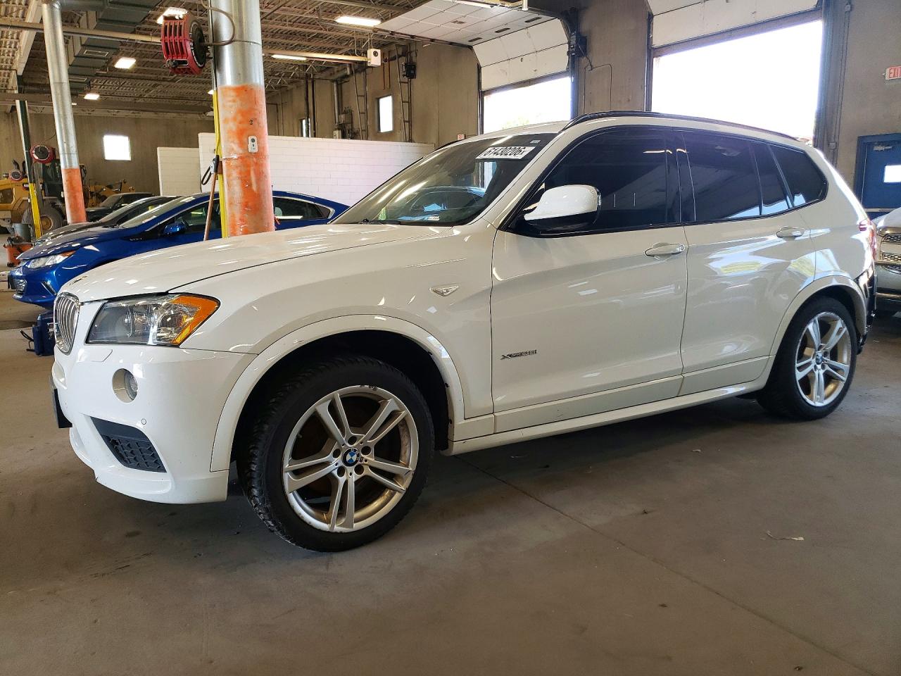 2013 Bmw X3 Xdrive35i White vin: 5UXWX7C59DL979851