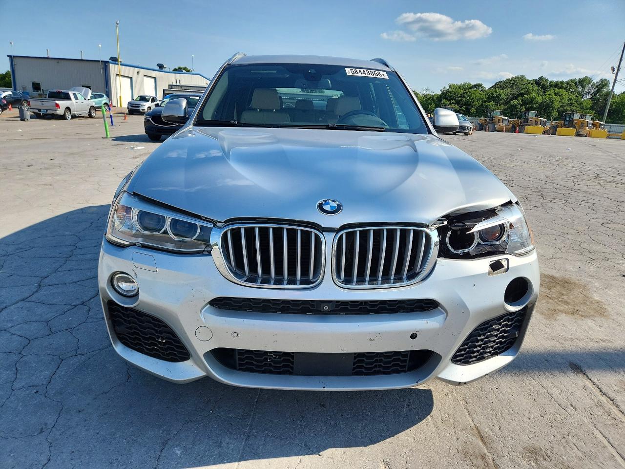 2015 Bmw X3 Xdrive35i Silver vin: 5UXWX7C59F0K33288