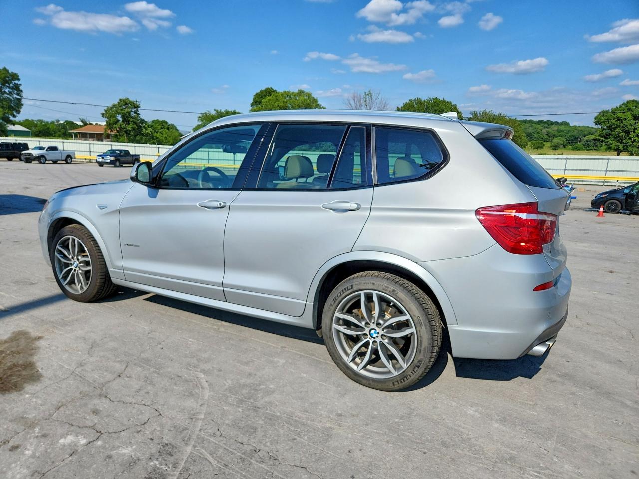 2015 Bmw X3 Xdrive35i Silver vin: 5UXWX7C59F0K33288