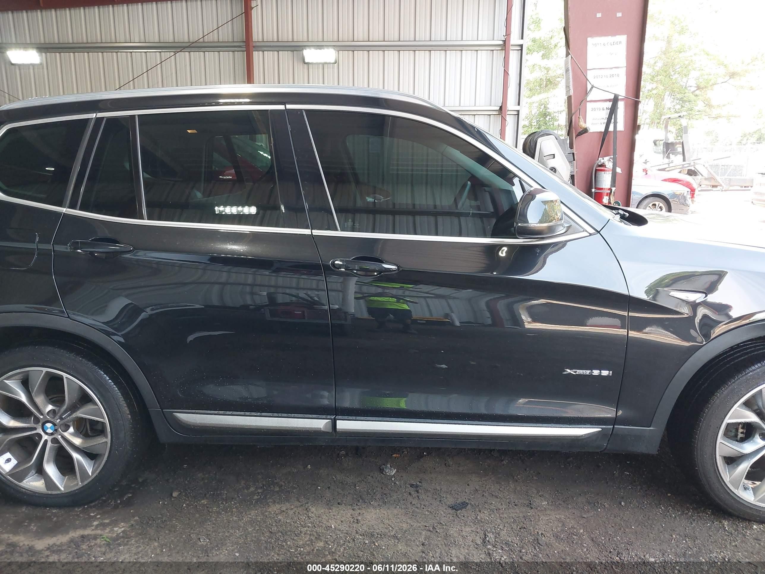 2015 Bmw X3 Xdrive35i Black vin: 5UXWX7C59F0K34196