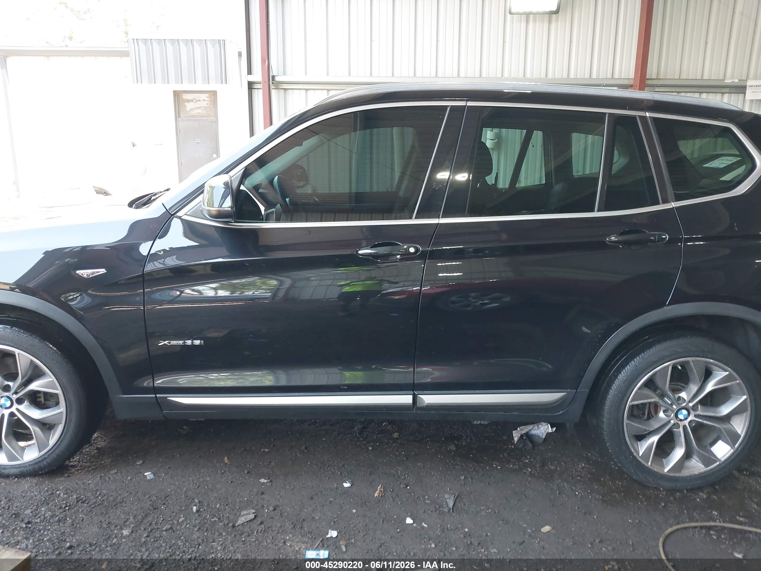 2015 Bmw X3 Xdrive35i Black vin: 5UXWX7C59F0K34196
