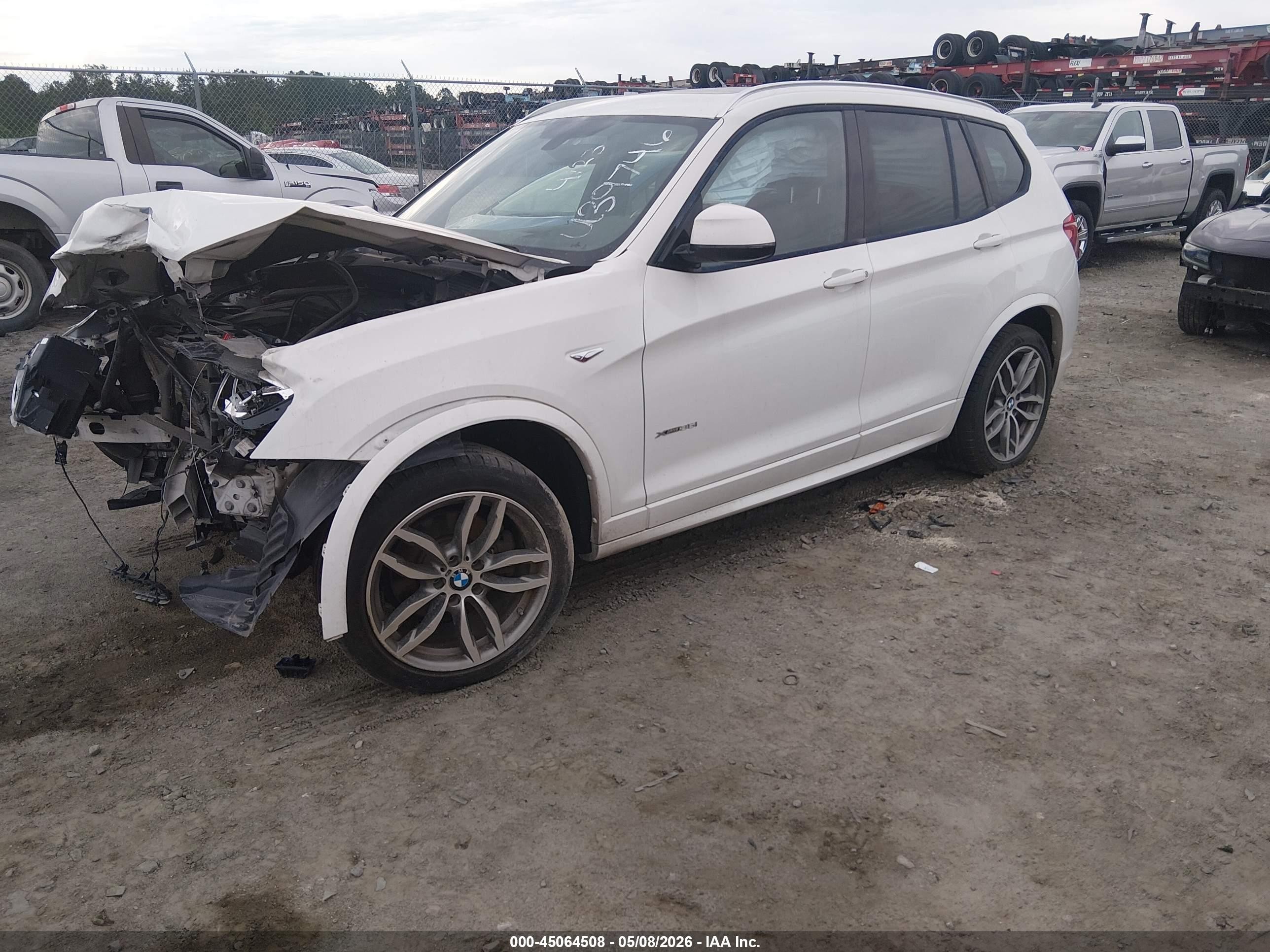 2017 Bmw X3 Xdrive35i White vin: 5UXWX7C59H0U39746