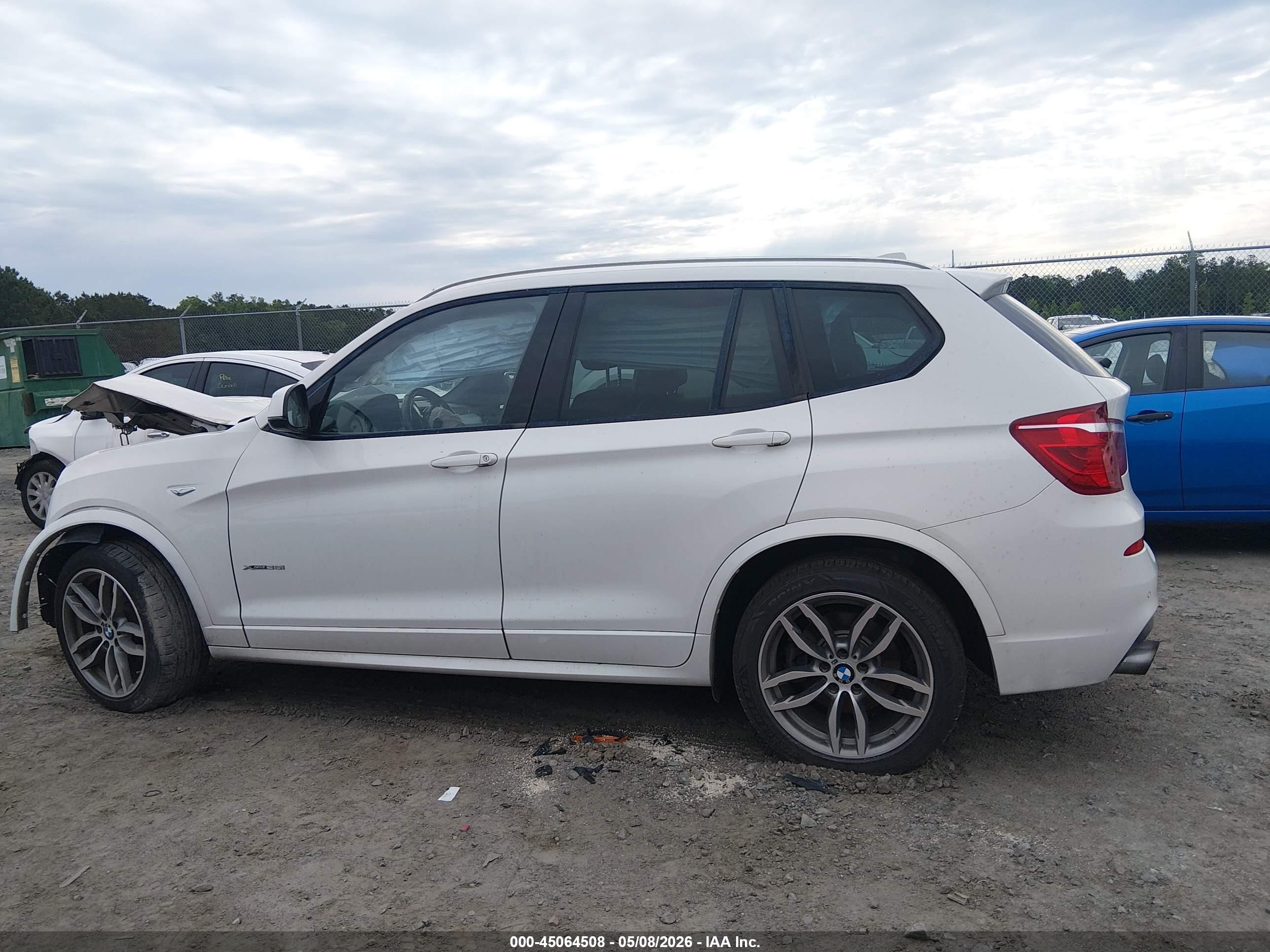 2017 Bmw X3 Xdrive35i White vin: 5UXWX7C59H0U39746