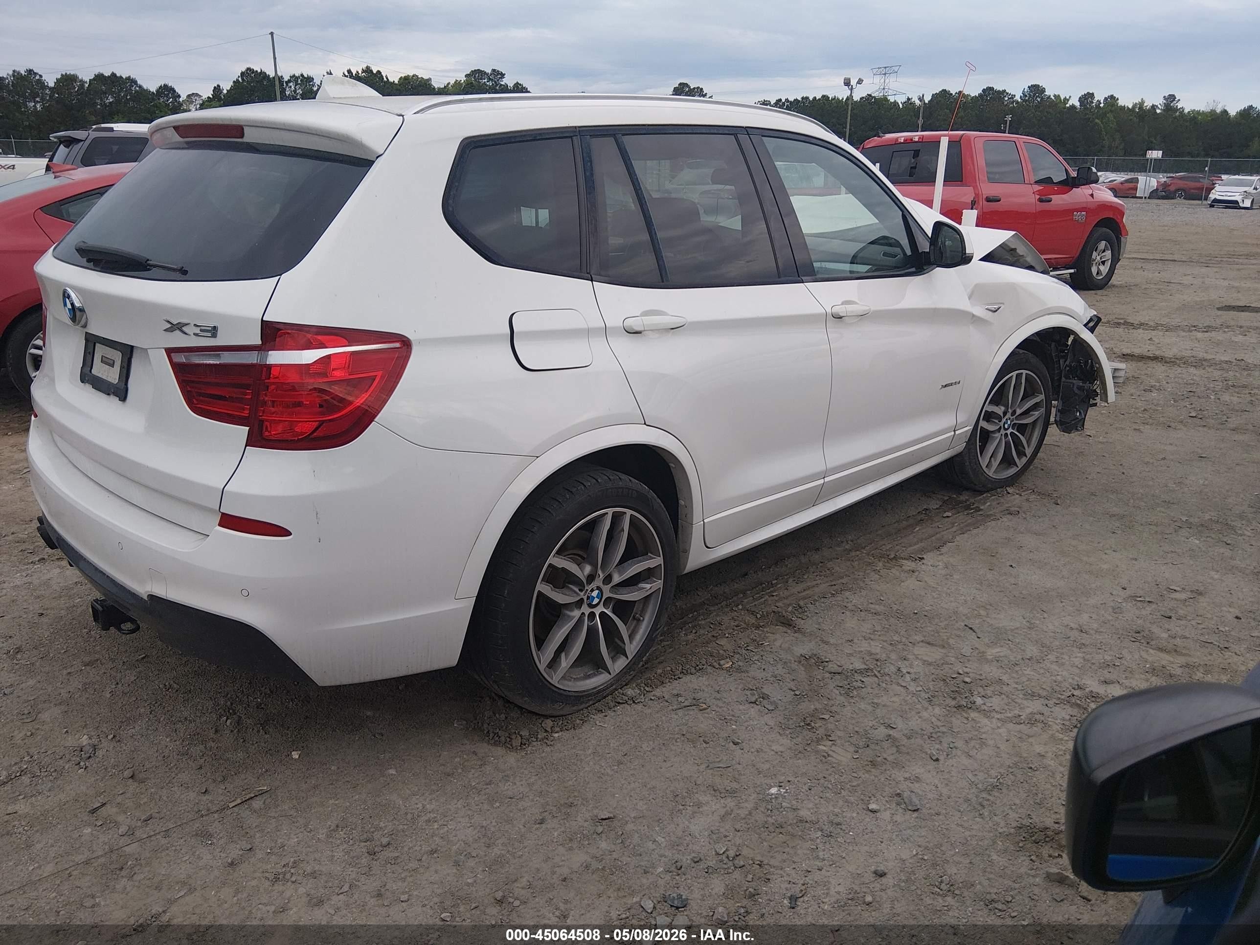 2017 Bmw X3 Xdrive35i White vin: 5UXWX7C59H0U39746