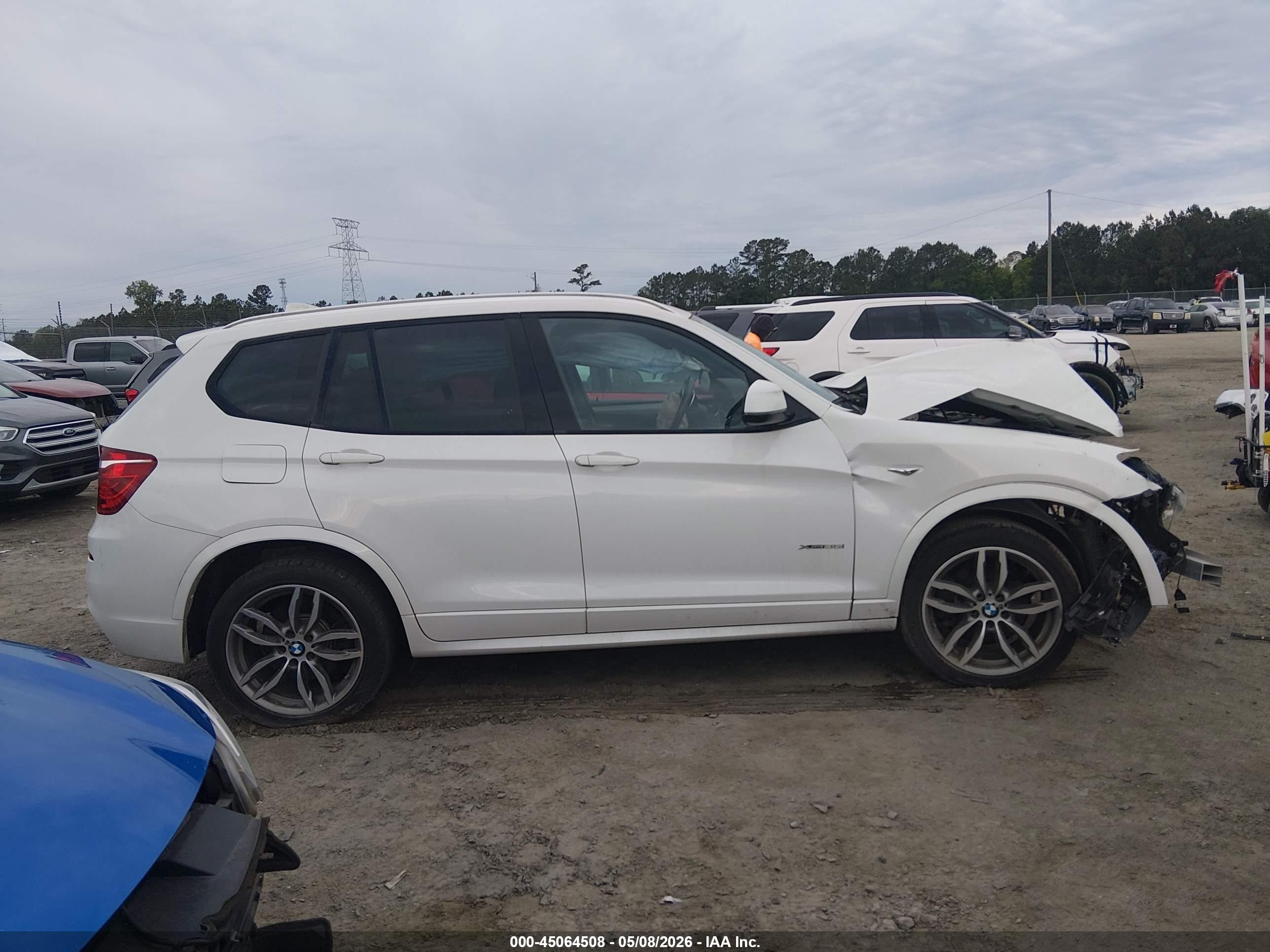 2017 Bmw X3 Xdrive35i White vin: 5UXWX7C59H0U39746