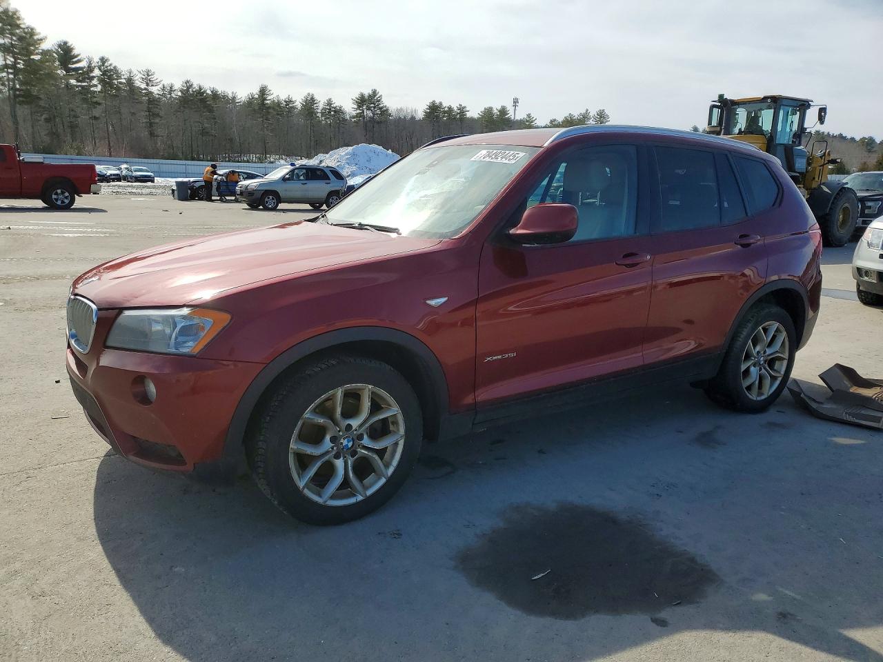 2013 Bmw X3 Xdrive35i Красный vin: 5UXWX7C5XDL977428