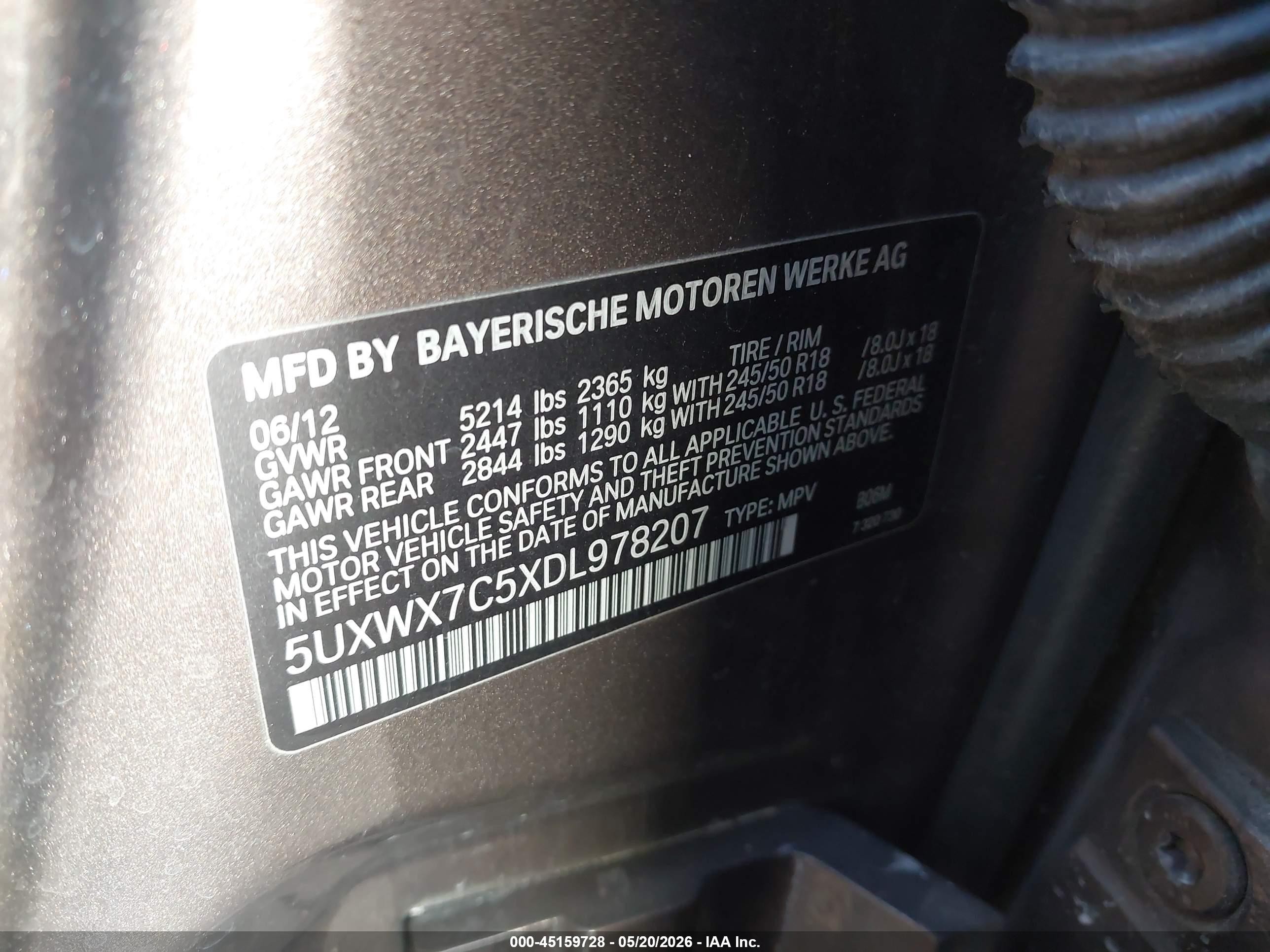 2013 Bmw X3 Xdrive35i Brown vin: 5UXWX7C5XDL978207