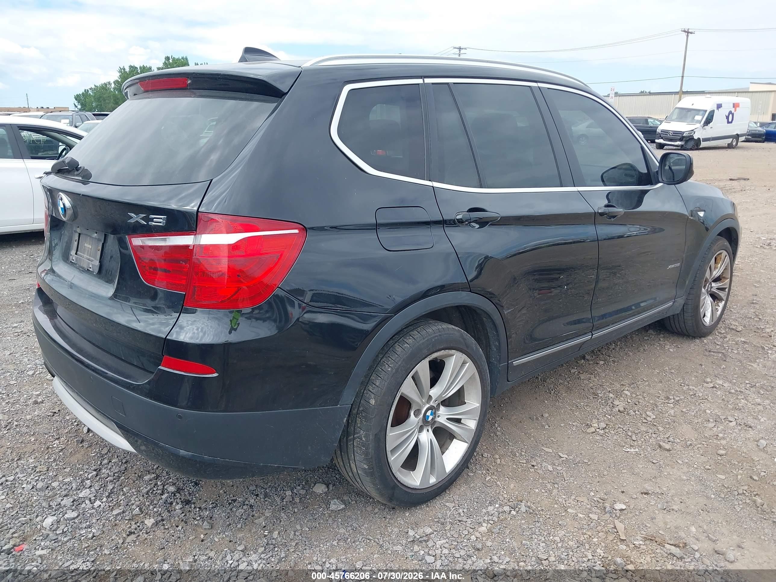 2013 Bmw X3 Xdrive35i Black vin: 5UXWX7C5XDL978823