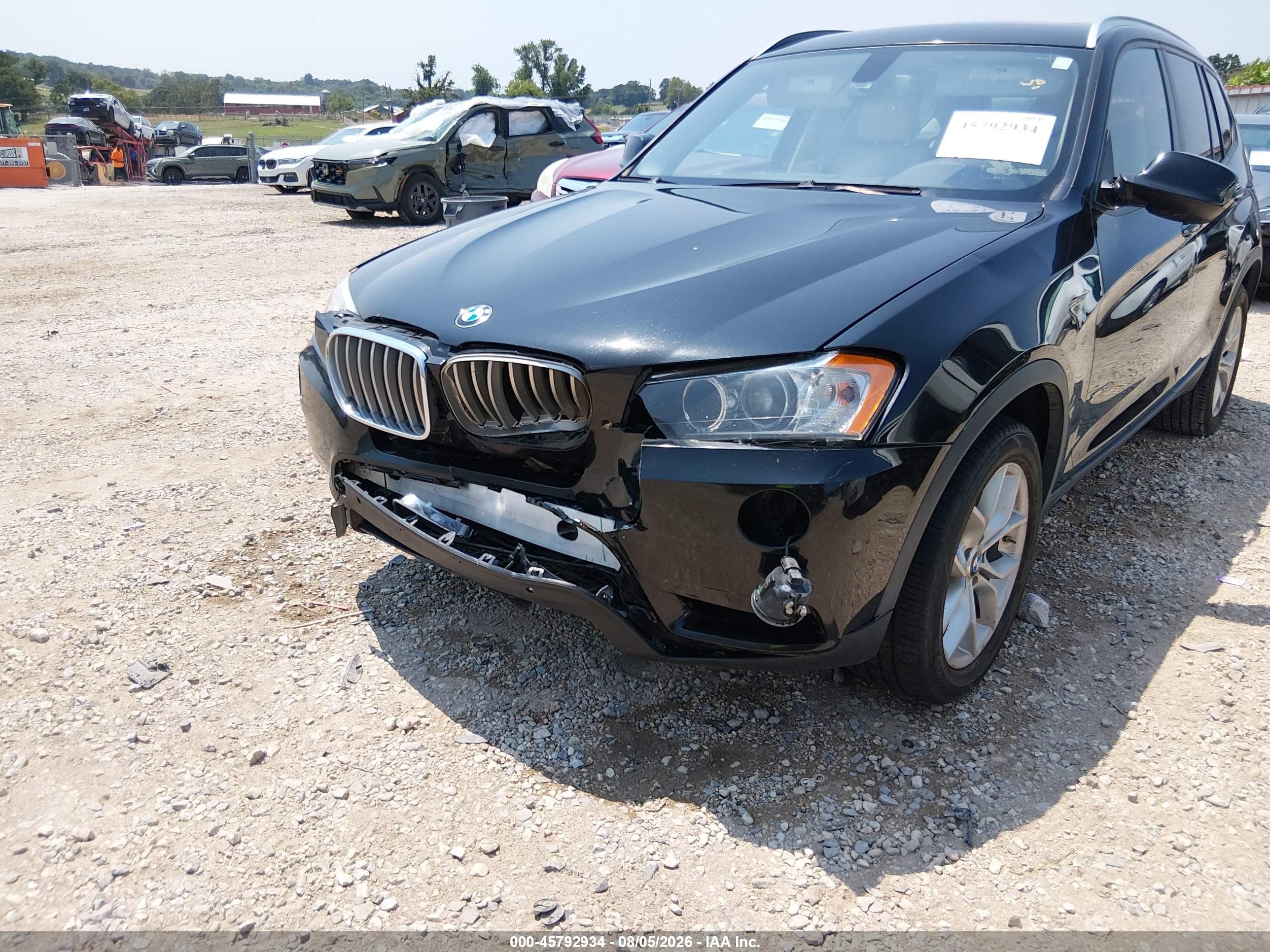 2013 Bmw X3 Xdrive35i Black vin: 5UXWX7C5XDL979857