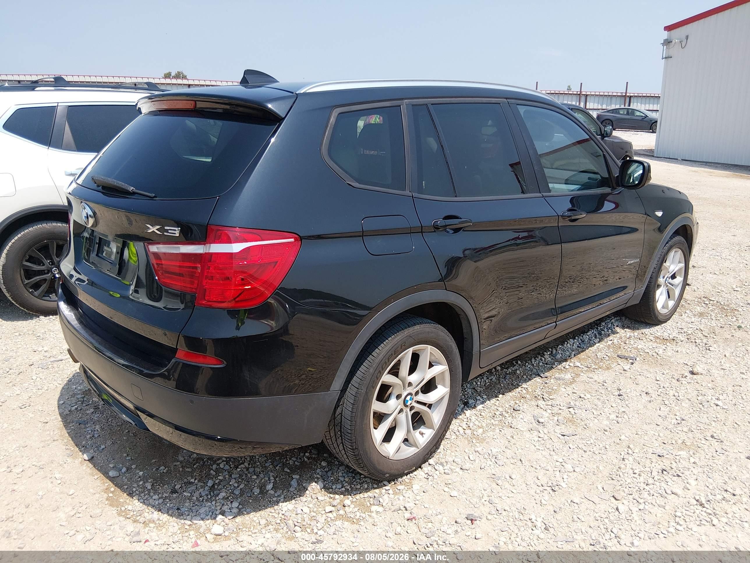 2013 Bmw X3 Xdrive35i Black vin: 5UXWX7C5XDL979857