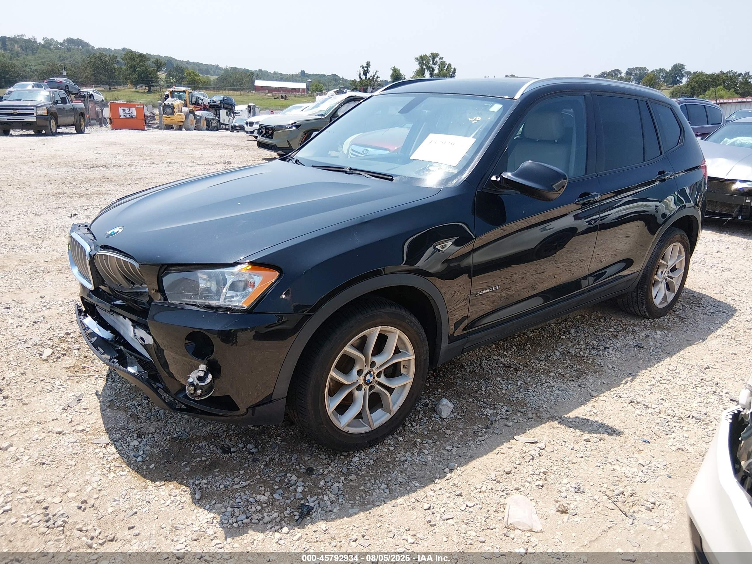 2013 Bmw X3 Xdrive35i Black vin: 5UXWX7C5XDL979857