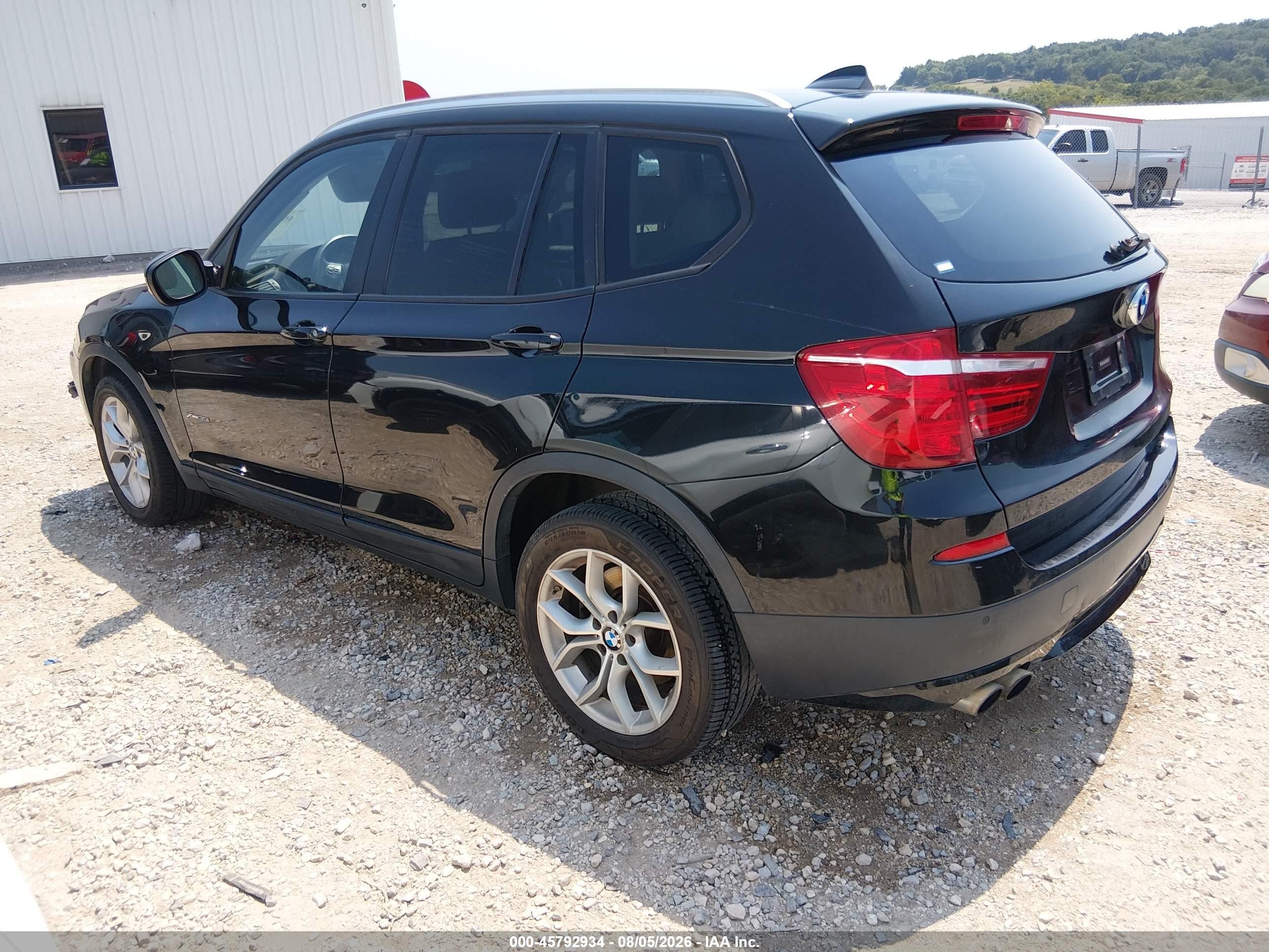 2013 Bmw X3 Xdrive35i Black vin: 5UXWX7C5XDL979857
