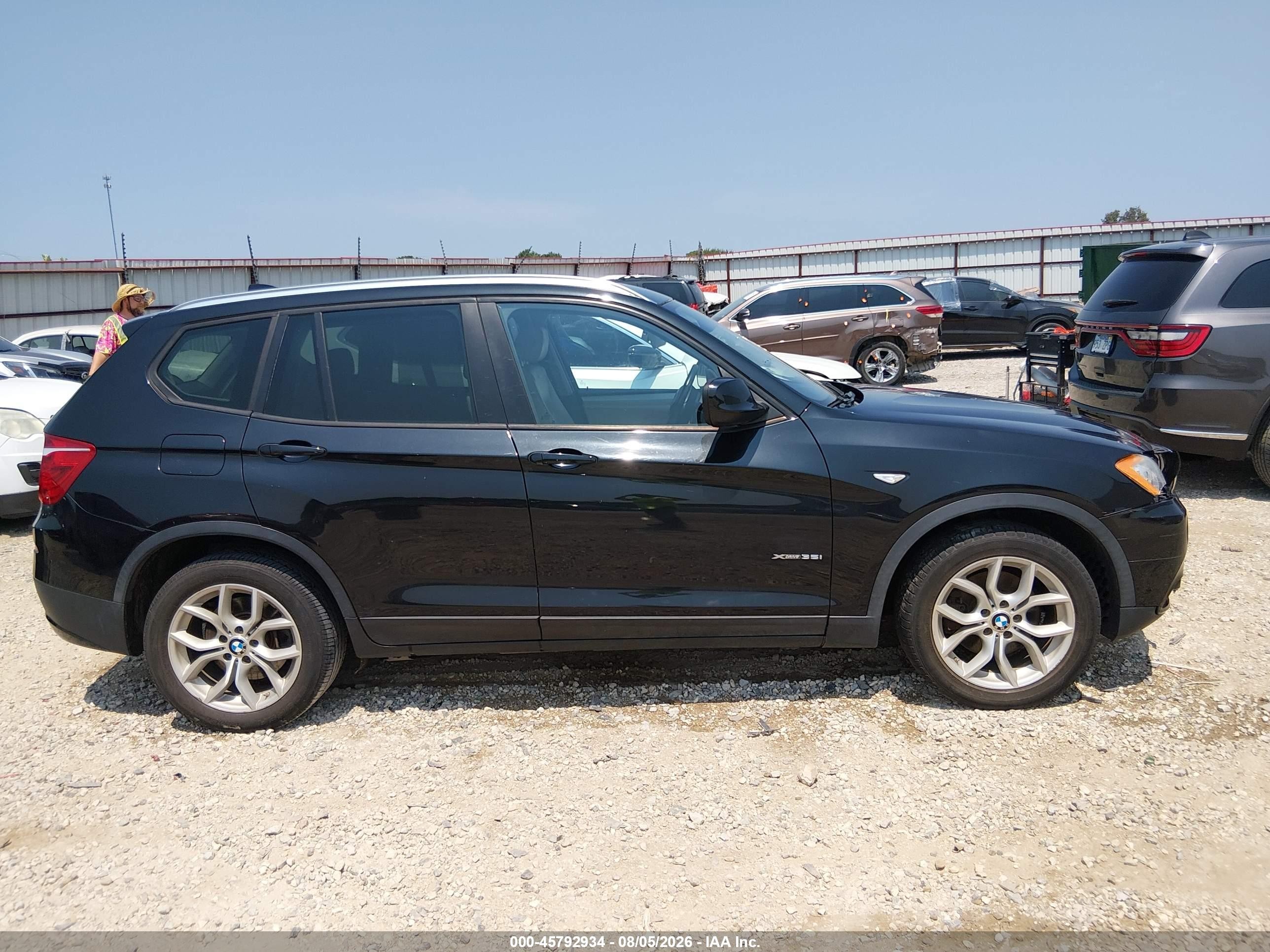 2013 Bmw X3 Xdrive35i Black vin: 5UXWX7C5XDL979857