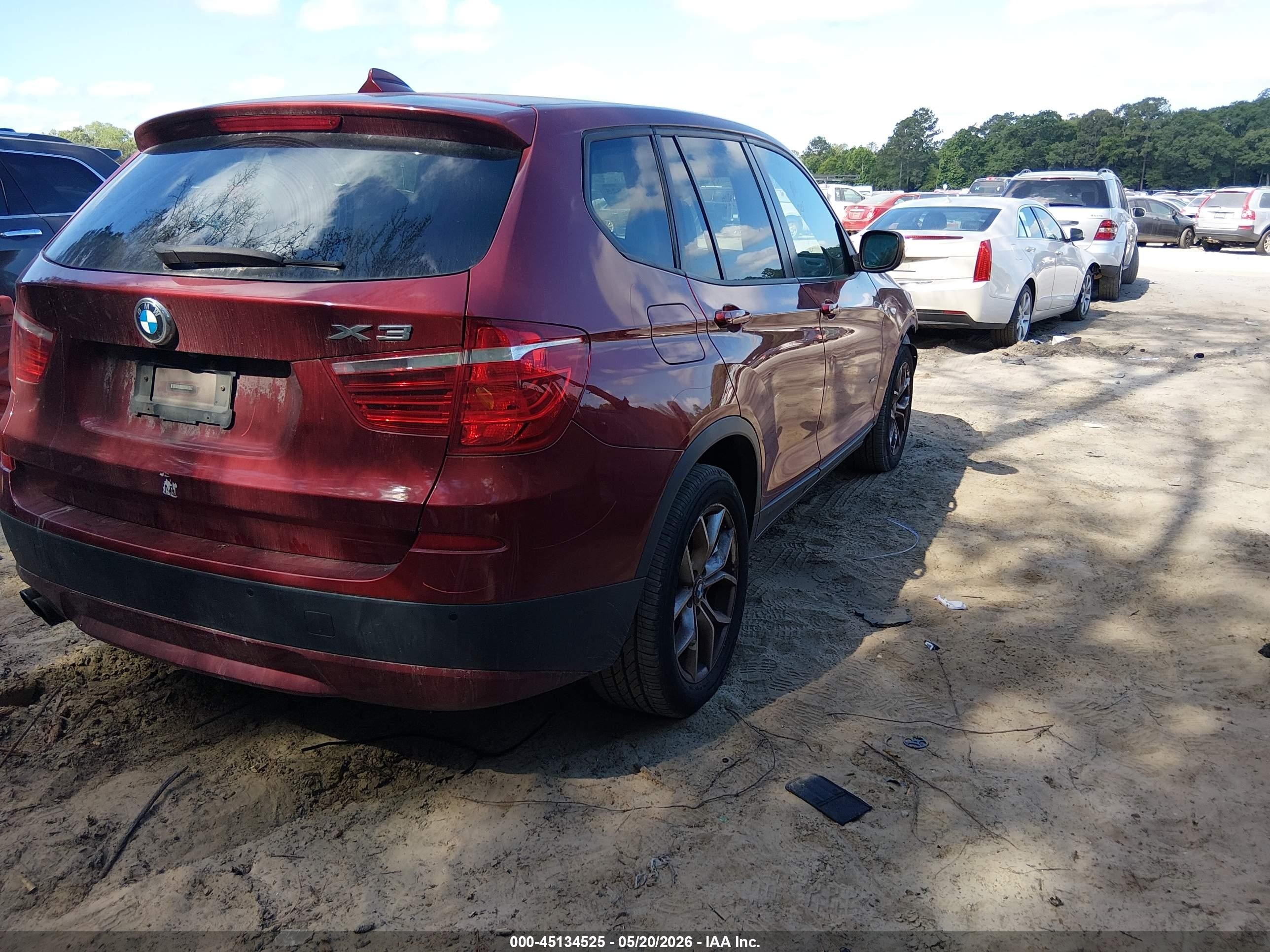 2013 Bmw X3 Xdrive35i Red vin: 5UXWX7C5XDL980717