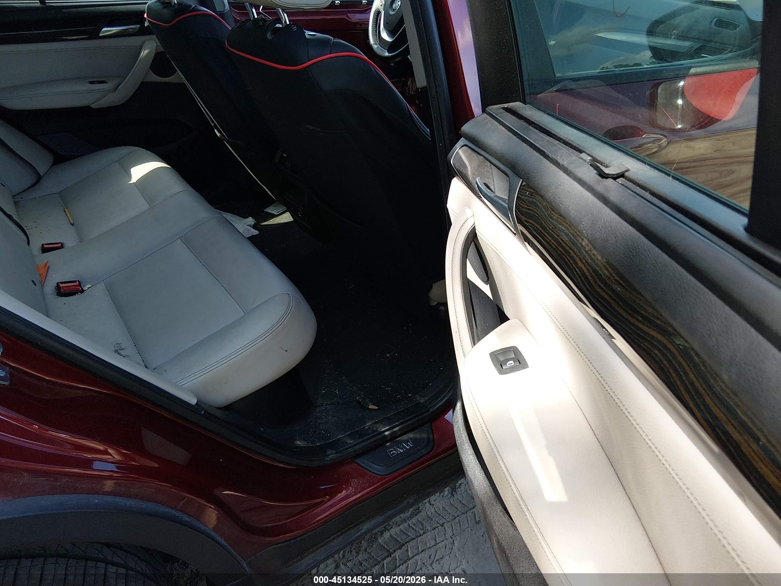 2013 Bmw X3 Xdrive35i Red vin: 5UXWX7C5XDL980717