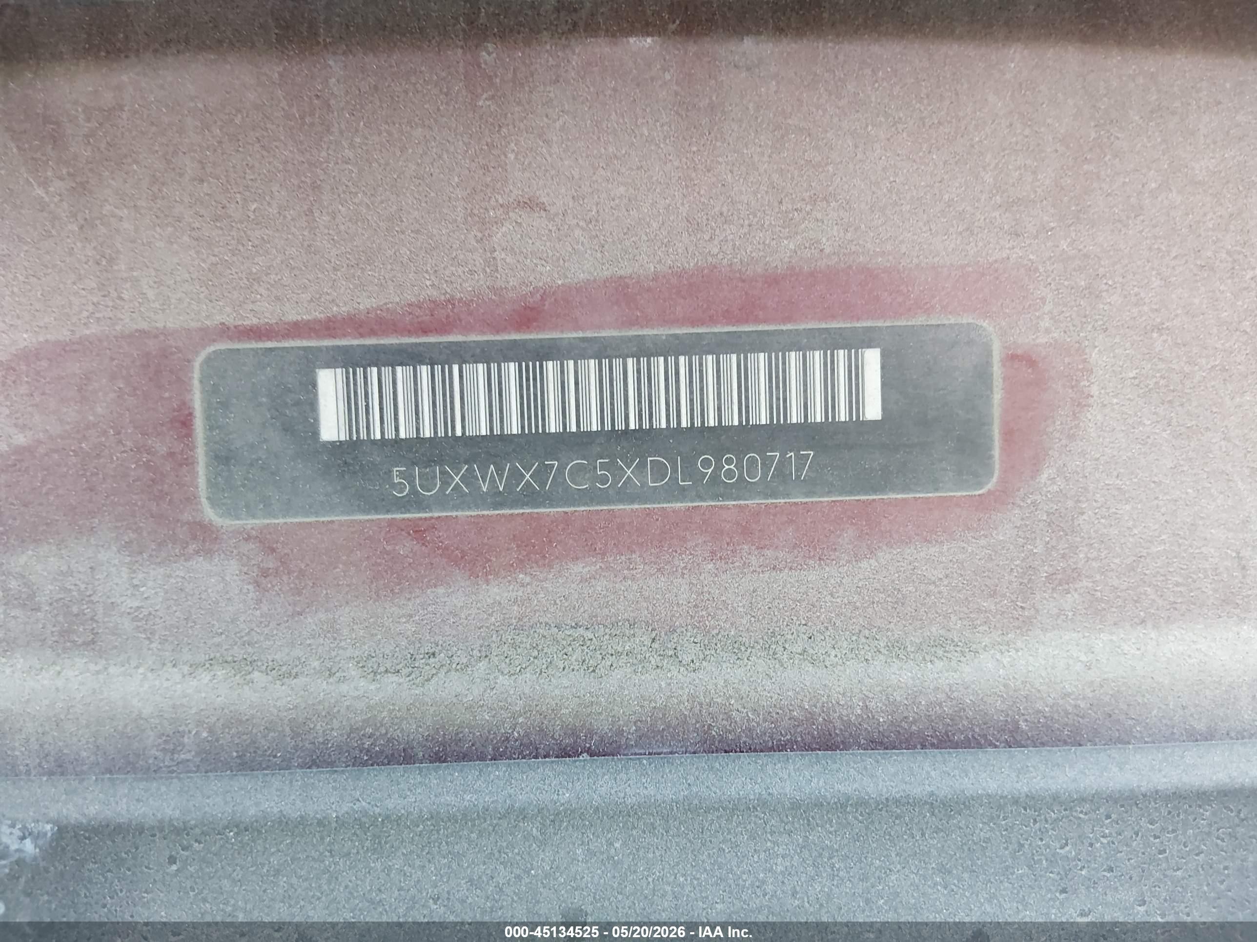 2013 Bmw X3 Xdrive35i Red vin: 5UXWX7C5XDL980717