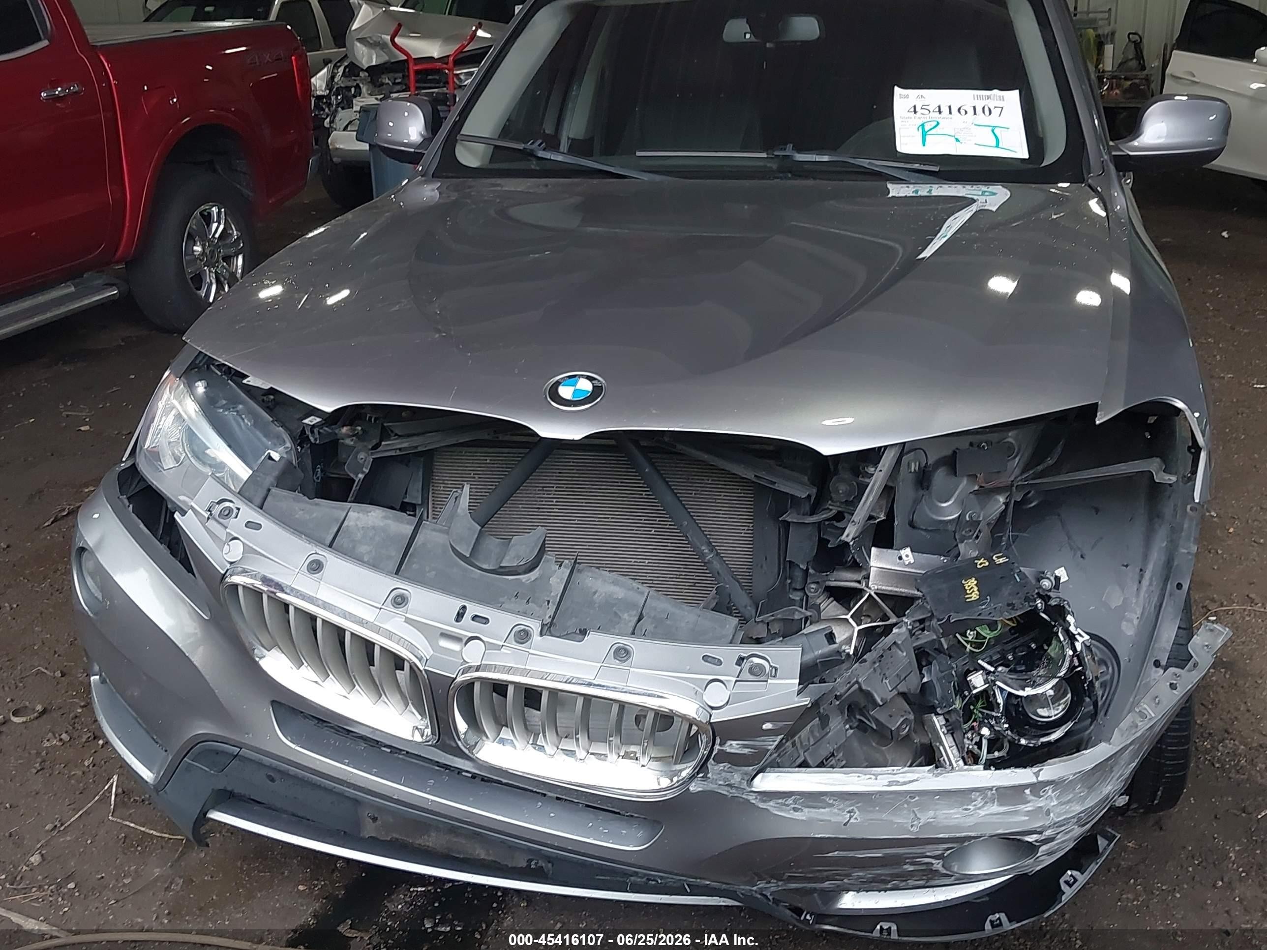 2013 Bmw X3 Xdrive35i Gray vin: 5UXWX7C5XDL983259
